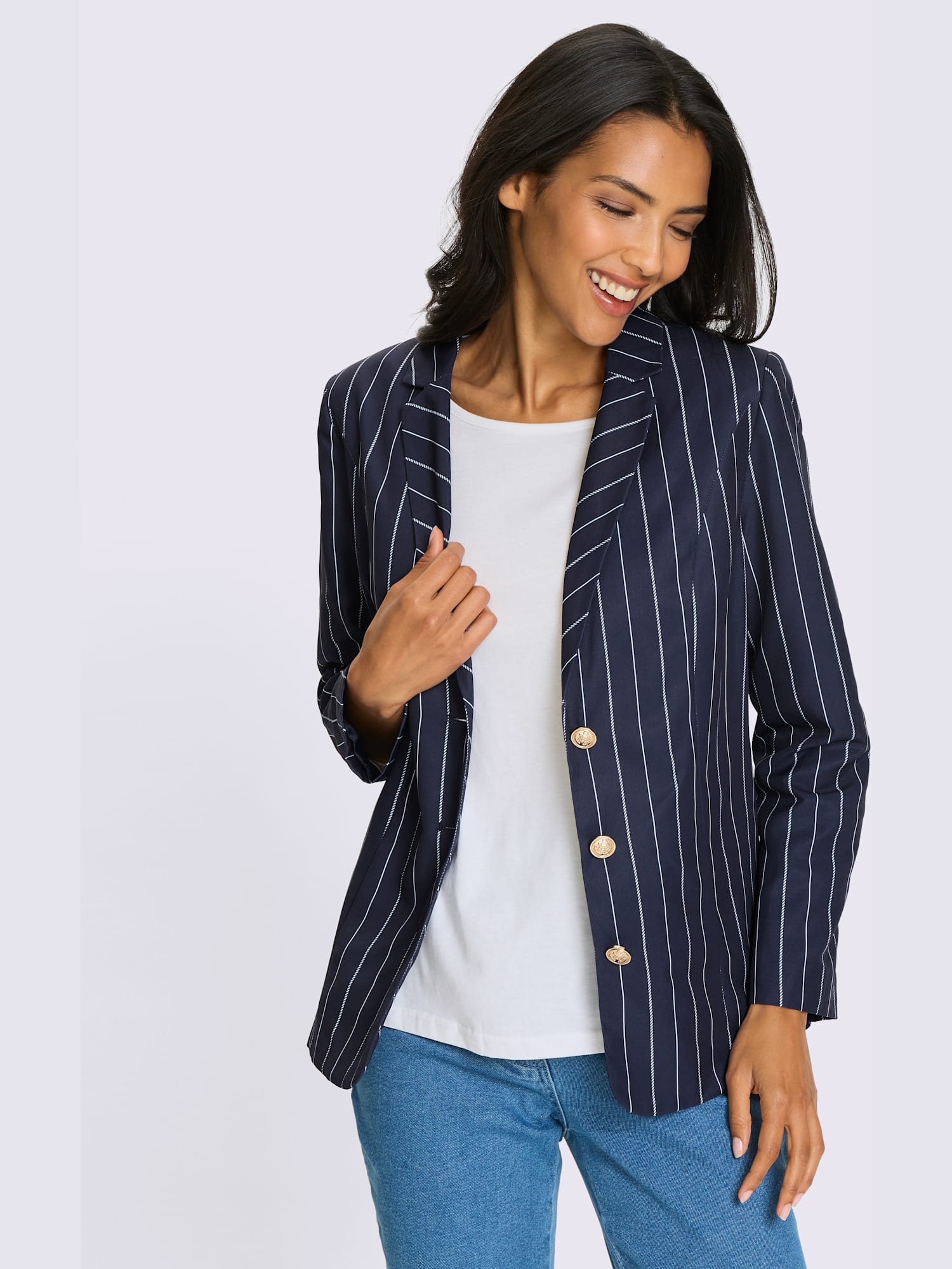 Blazer allure marine, couleur bleu, taille 56 - Witt