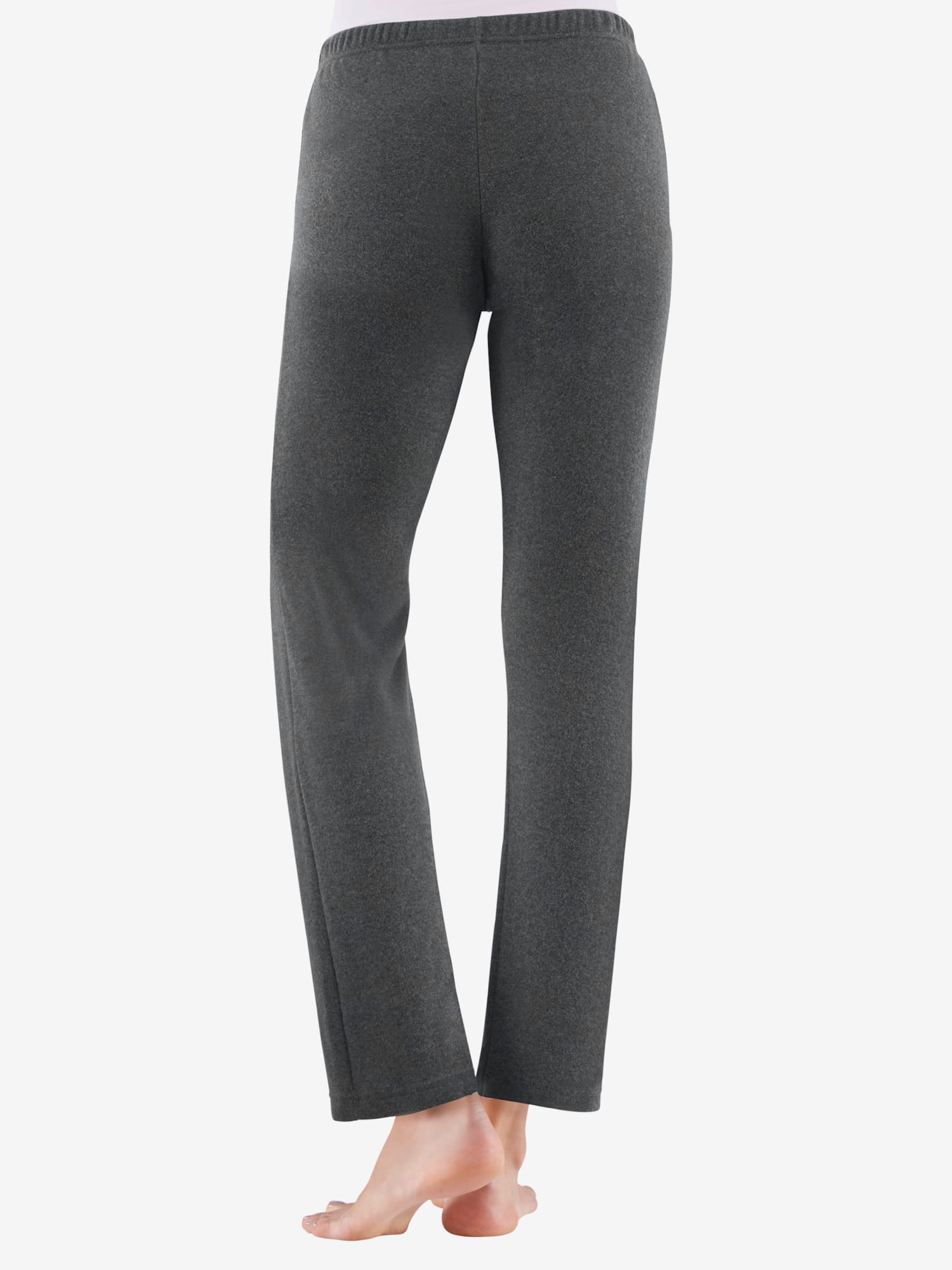 Pantalon en flanelle taille élastique, couleur gris, taille 50/52, marque Plantier - helline