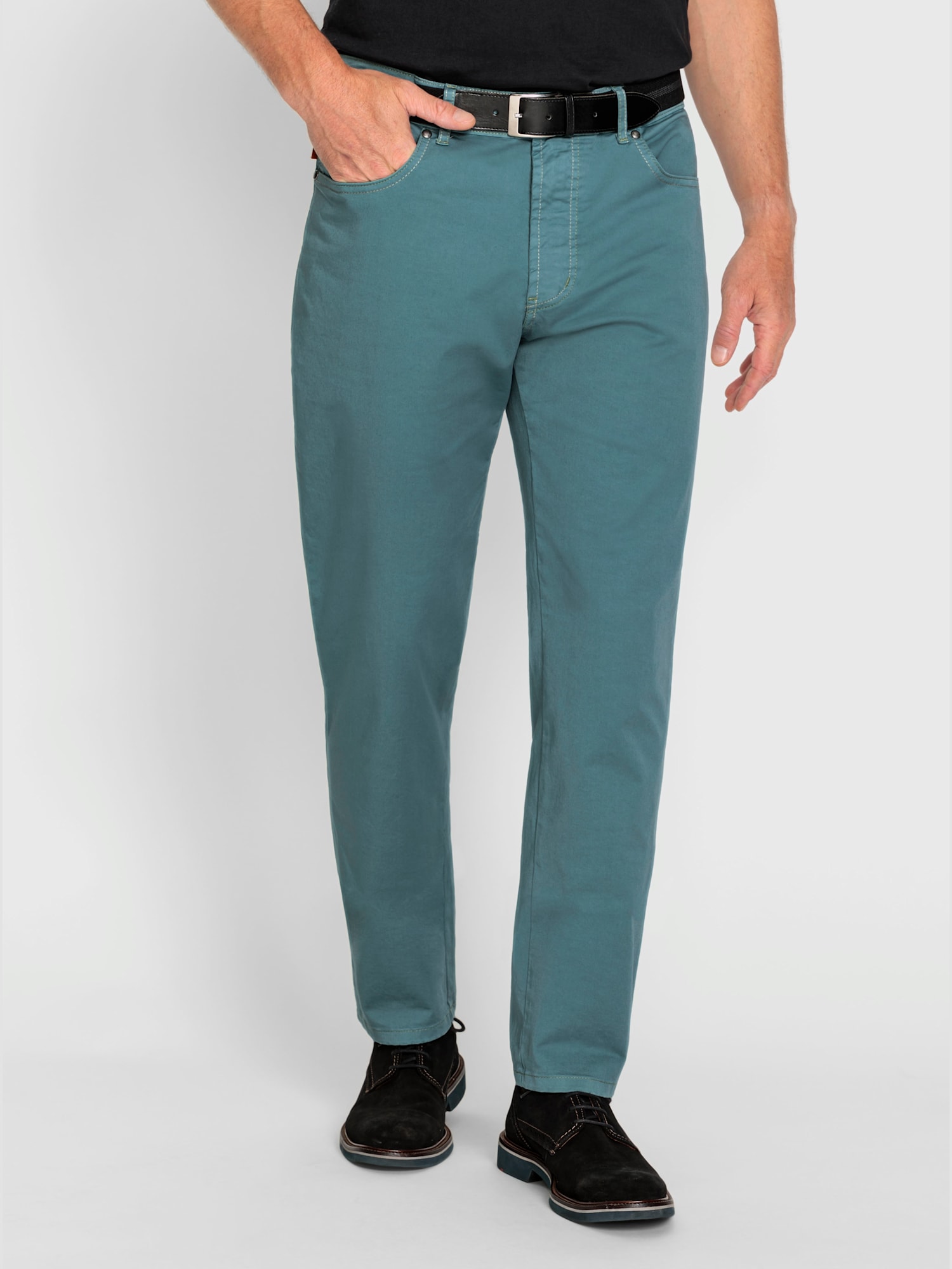 Pantalon coupe 5 poches en qualité extensible, couleur vert, taille 26 - Witt