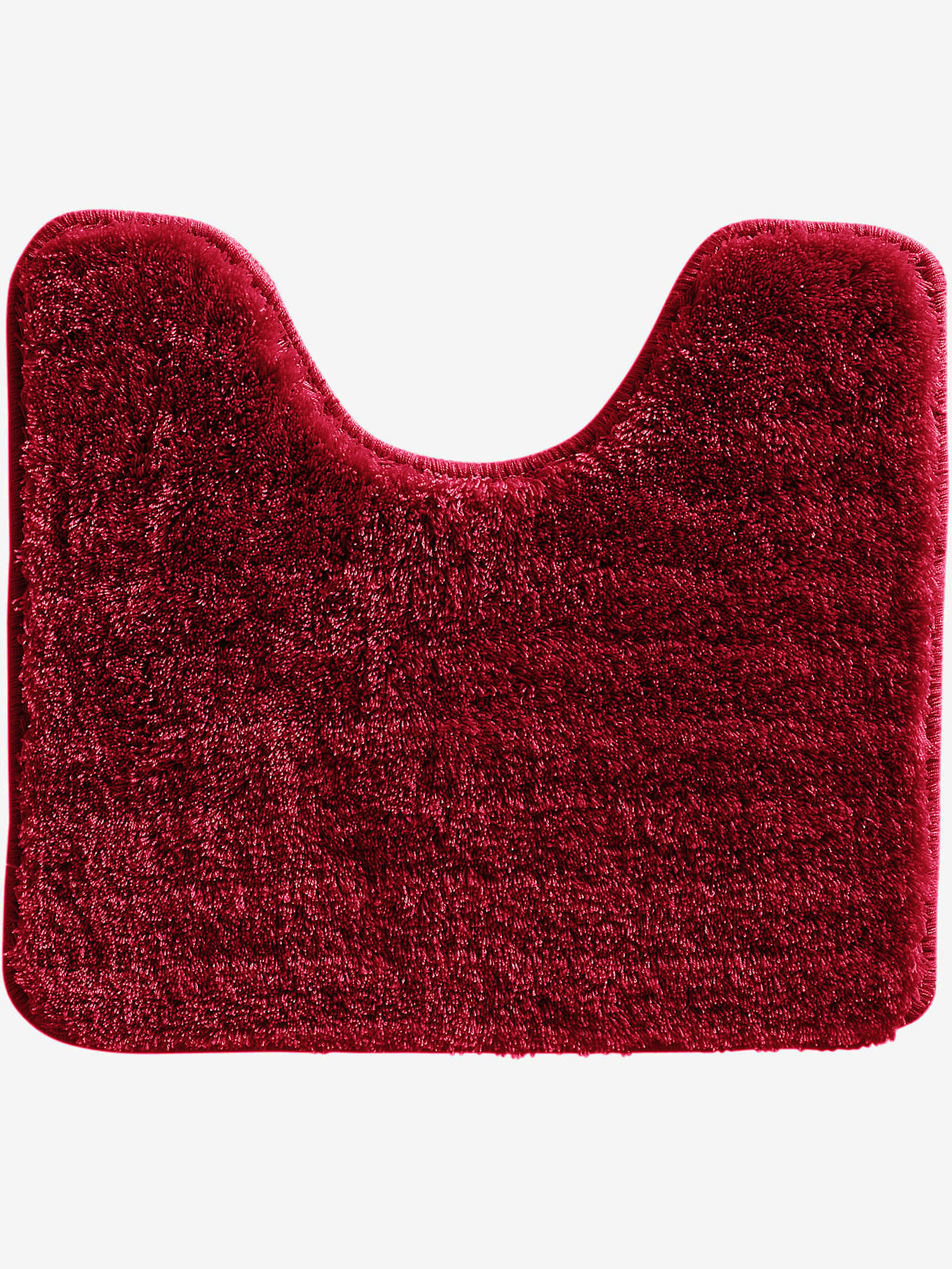Tapis de bain 100% acrylique, couleur rouge, taille 50x80 cm, marque helline home - helline