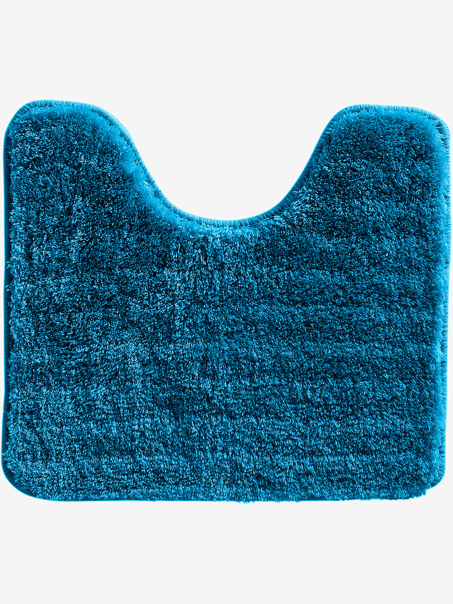 Tapis de bain acrylique facile d'entretien, couleur : bleu turquoise foncé uni, taille 50x80 cm, marque helline home, 100% acrylique - helline