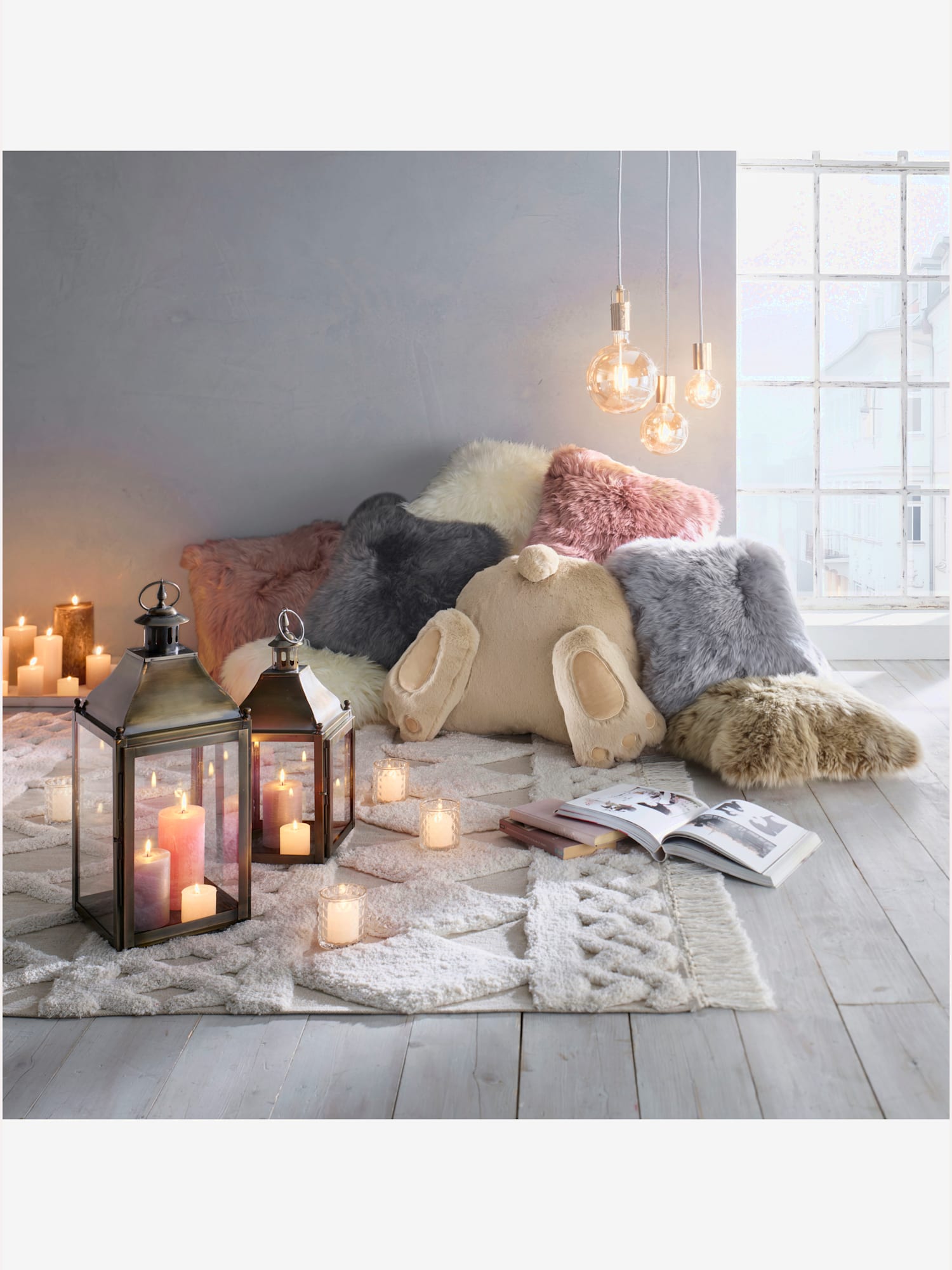 Coussin, couleur : marron clair uni, taille 50x70 cm, marque helline home, 100% polyester - helline