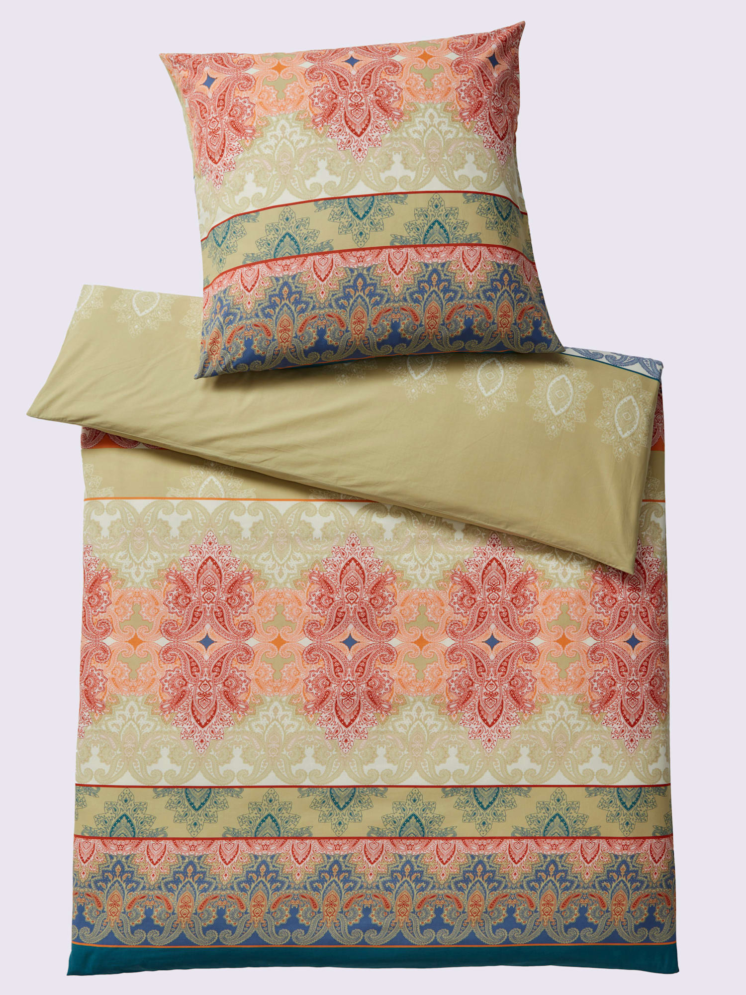 Linge de lit renforcé, couleur vert, taille 80x80/135x200 cm, marque helline home - helline