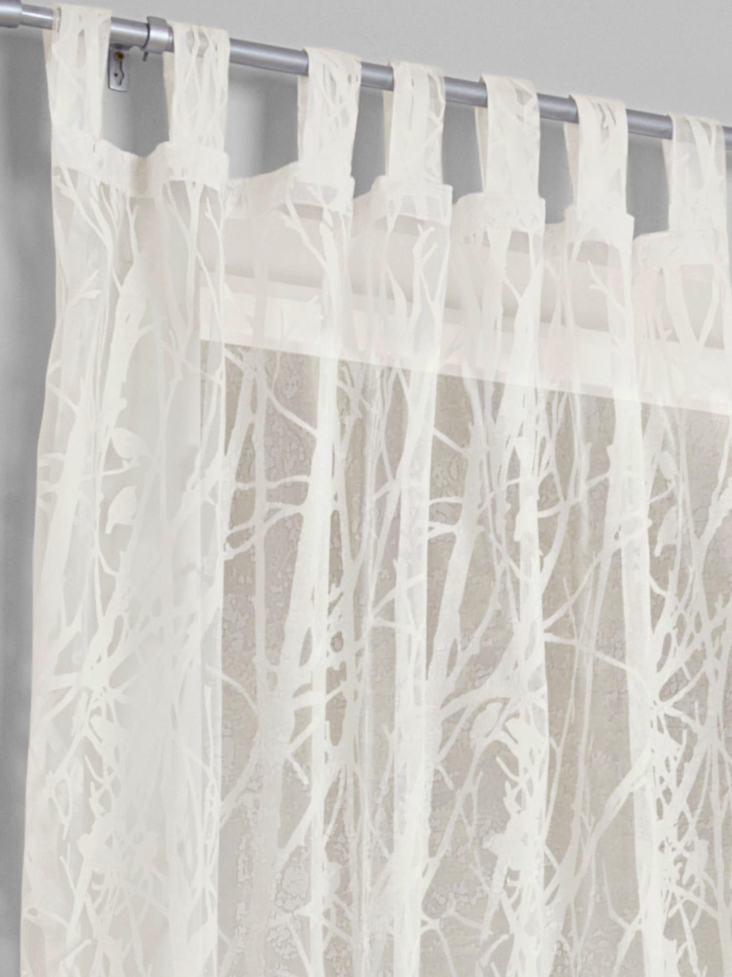 Rideaux 4 longueurs disponibles, Passants, couleur : blanc uni, taille 175x140 cm, marque helline home, 75% viscose;25% polyester - helline