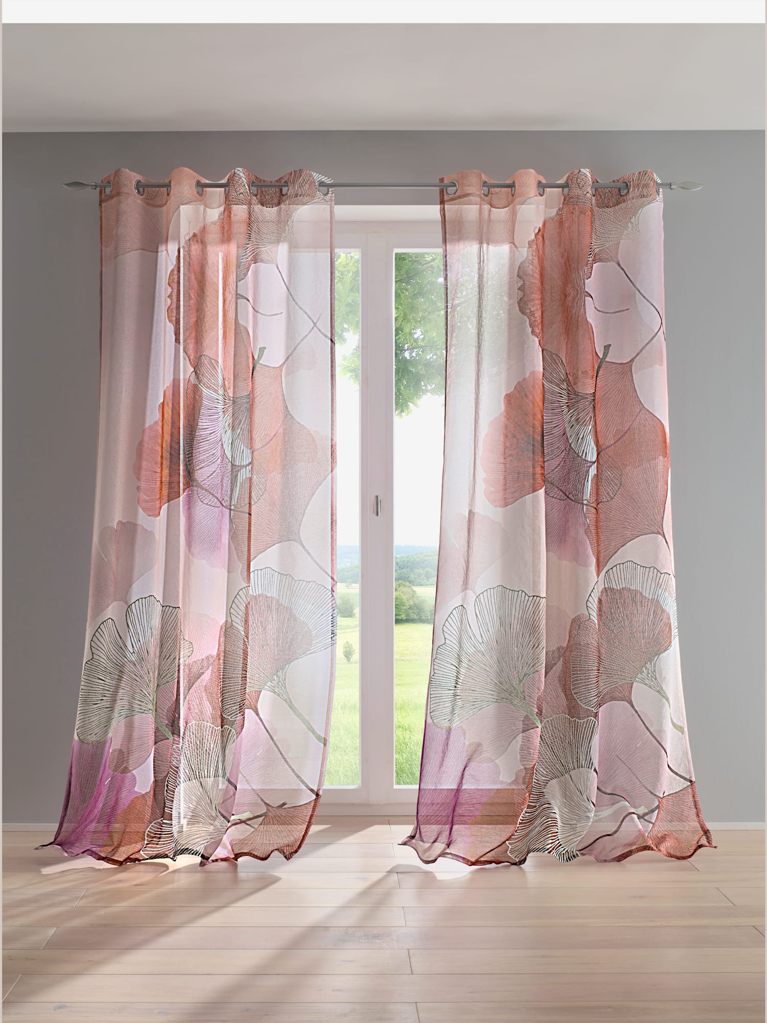 Rideaux, Bande multifonction, couleur : rouge moyen uni, taille 225x135 cm, marque helline home, 100% polyester - helline