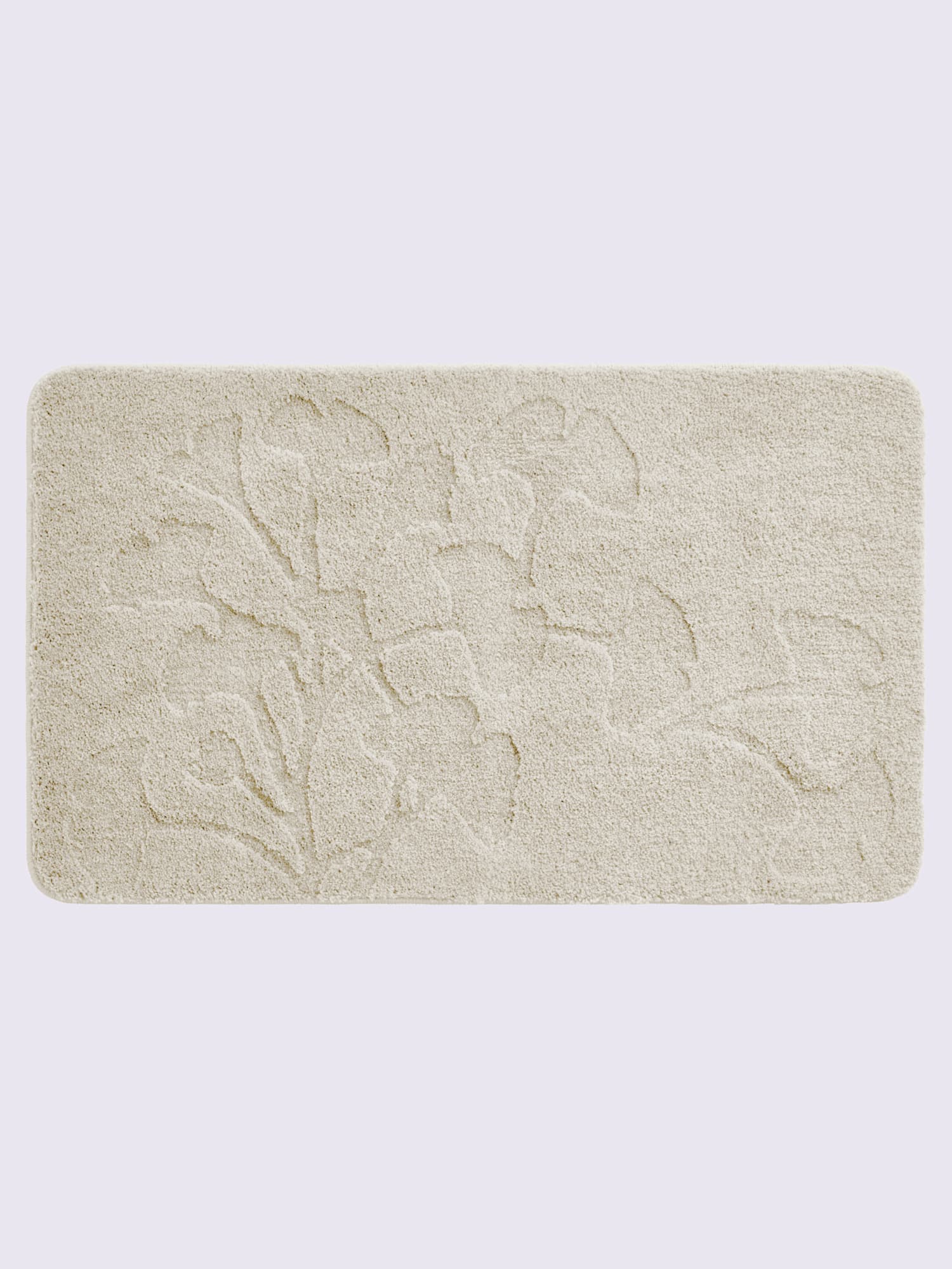 Tapis de bain polyester résistant, couleur couleur ivoire, taille 70x120 cm, marque helline home - helline