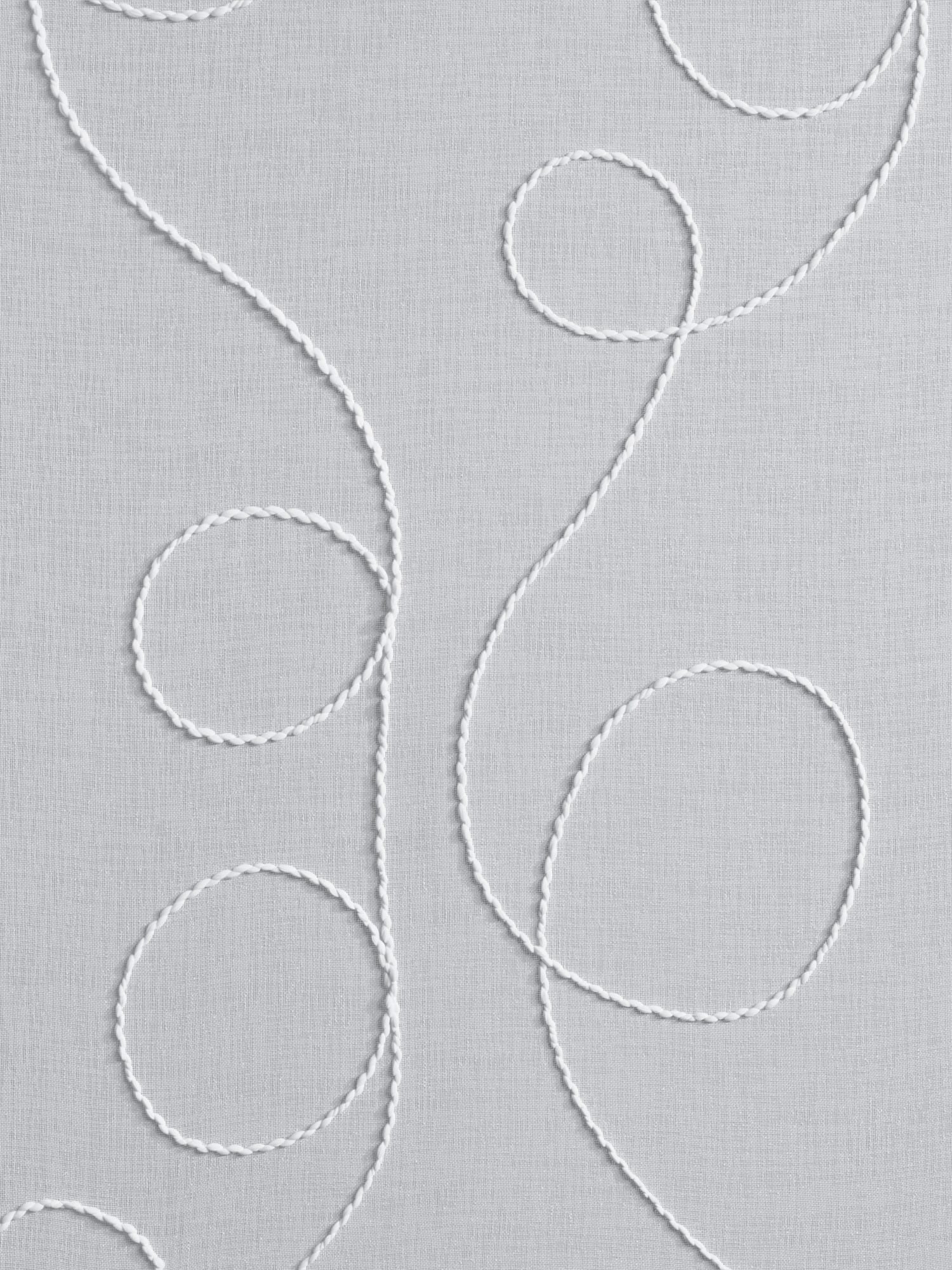 Superbe rideaux, bande en U, couleur : blanc uni, taille 145x135 cm, marque helline home, 100% polyester - helline
