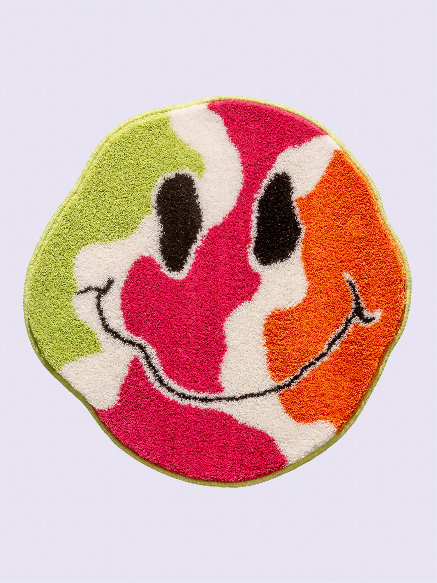 Tapis de bain acrylique facile d'entretien, couleur rose, taille 100x100 cm, marque helline home - helline