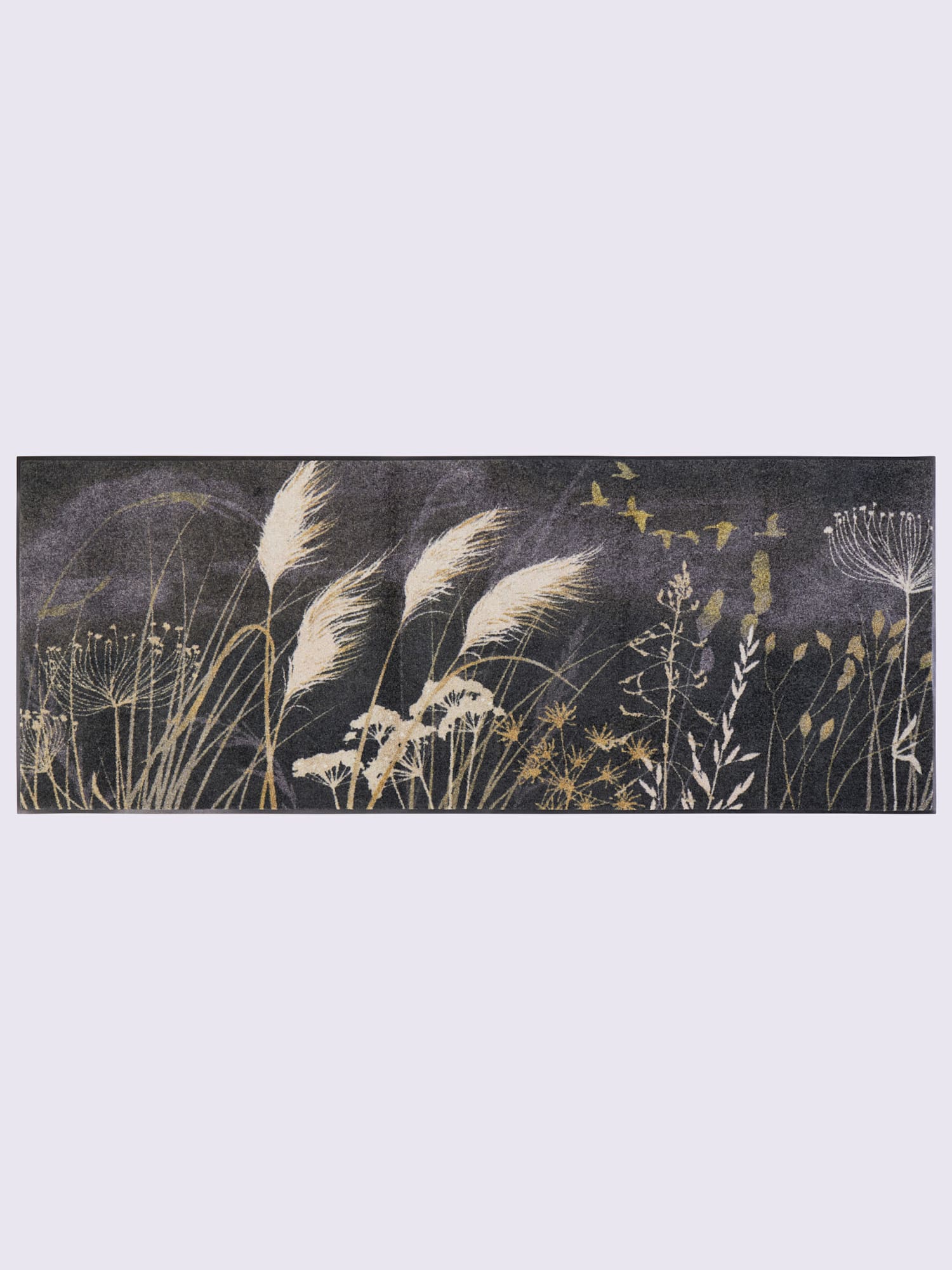 Paillasson pour intérieur et zone extérieure couverte, couleur : gris moyen uni, taille 75x120 cm, marque helline home, 100% polyamide - helline
