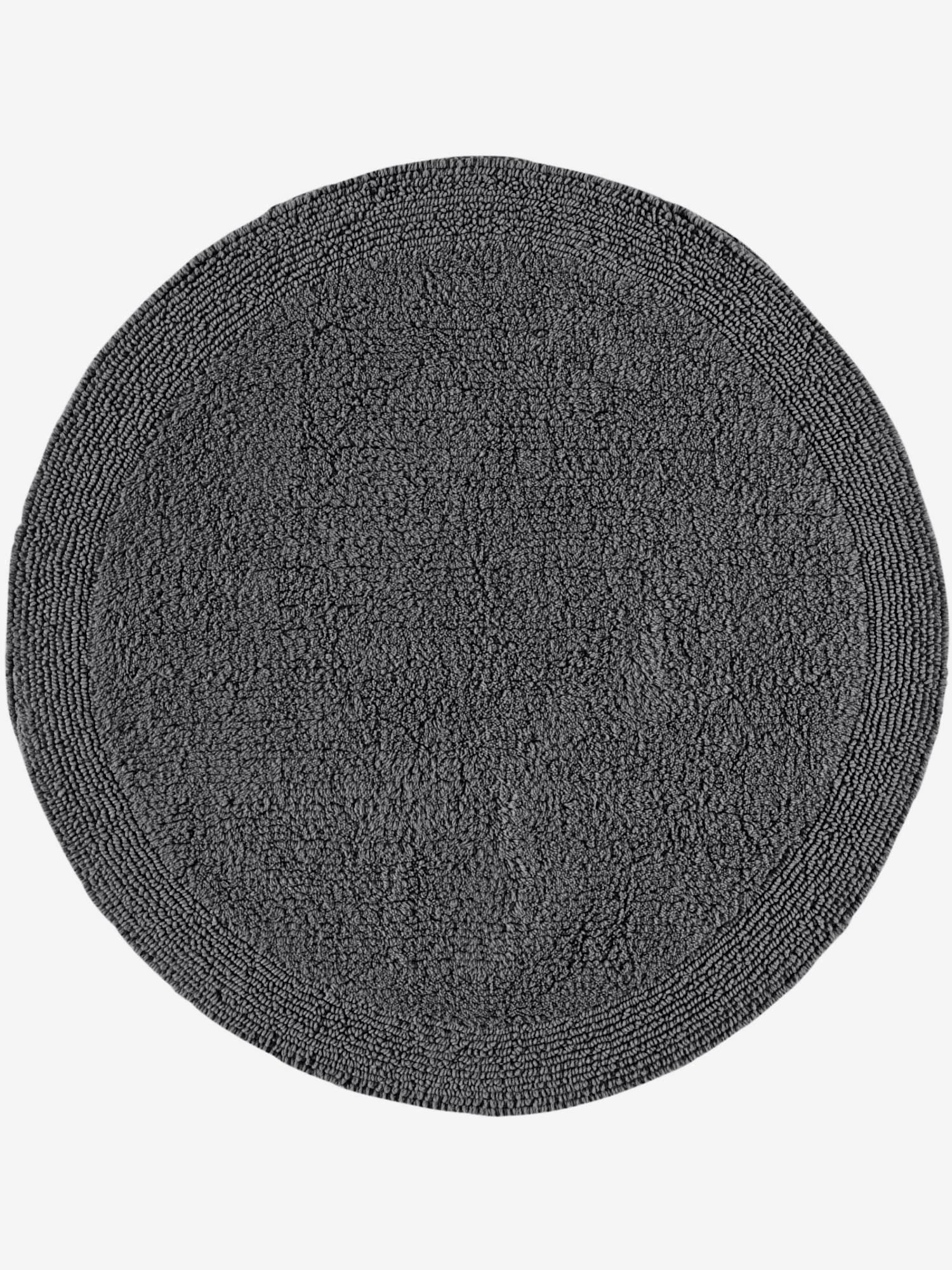 Tapis de bain 100% coton, couleur gris, taille 80x150 cm, marque helline home - helline