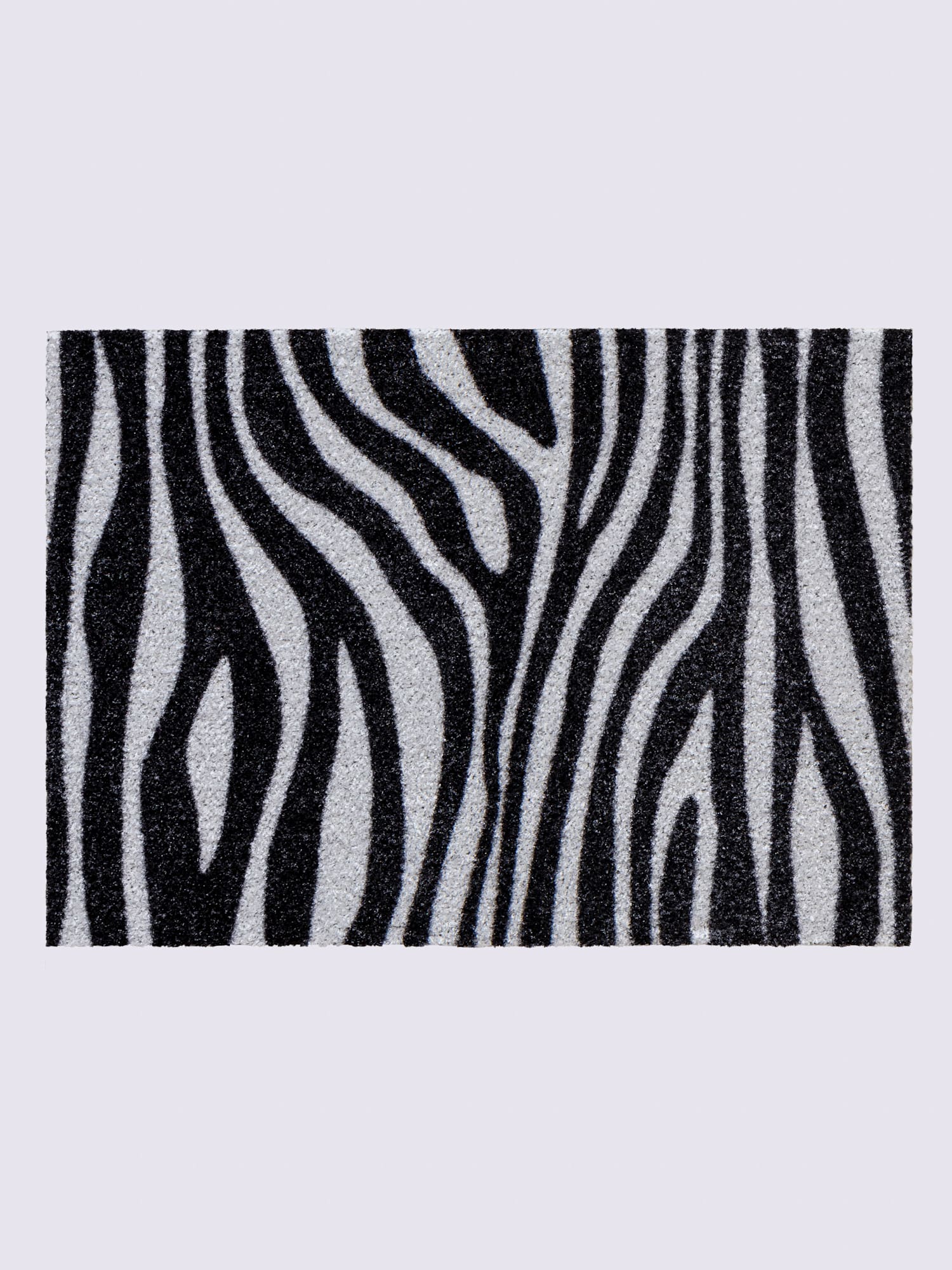 Paillasson pour intérieur et zone extérieure couverte, couleur noir, taille 40x60 cm, marque helline home - helline