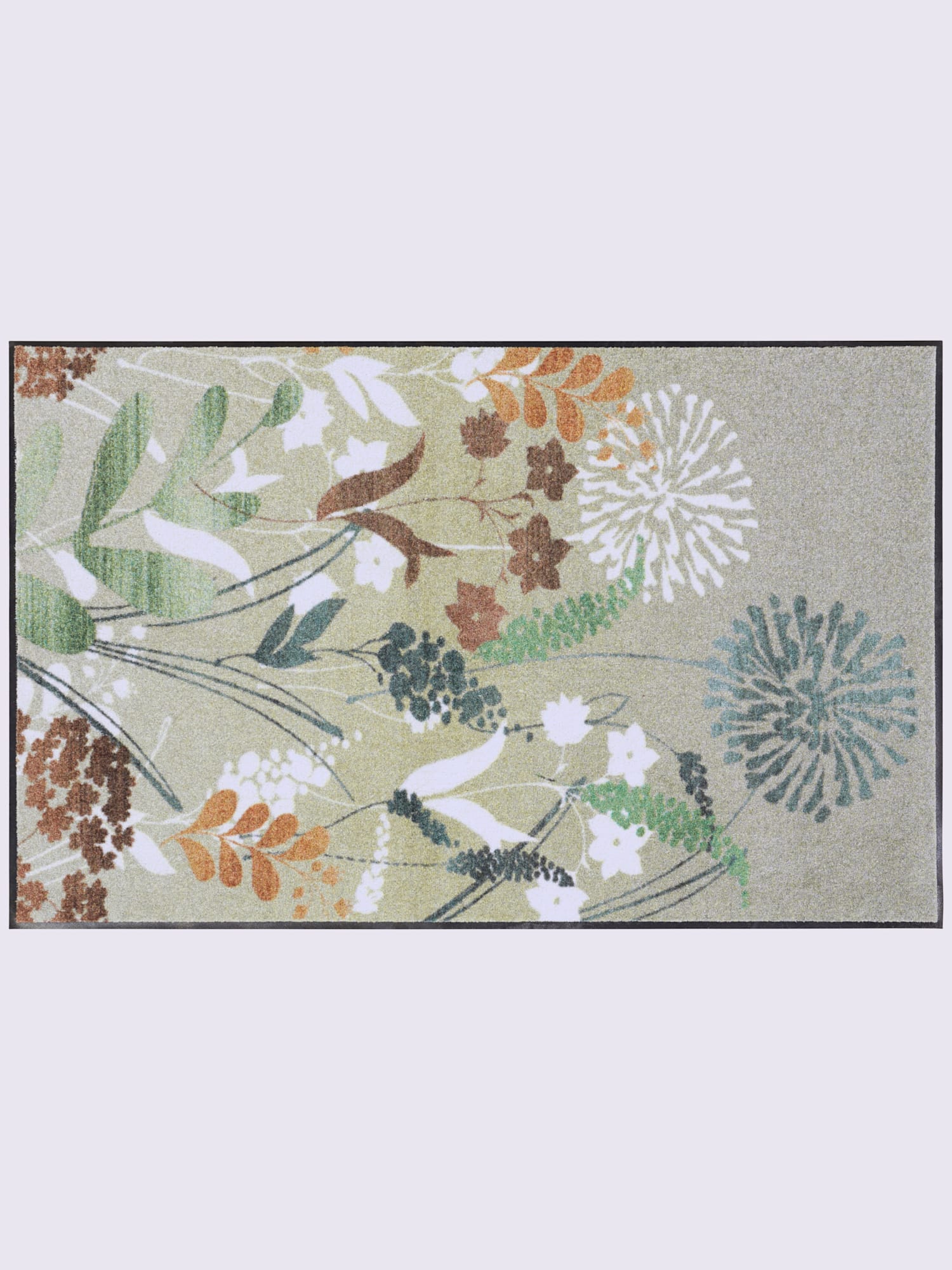 Paillasson imperméable, en intérieur comme en plein air, couleur vert, taille 75x120 cm, marque helline home - helline