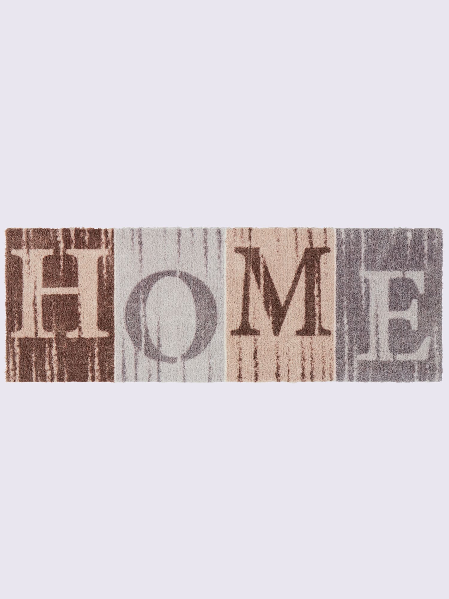 Paillasson le tapis magique pour l'intérieur, couleur : gris moyen à motifs, taille 35x100 cm, marque helline home, 100% polyester - helline