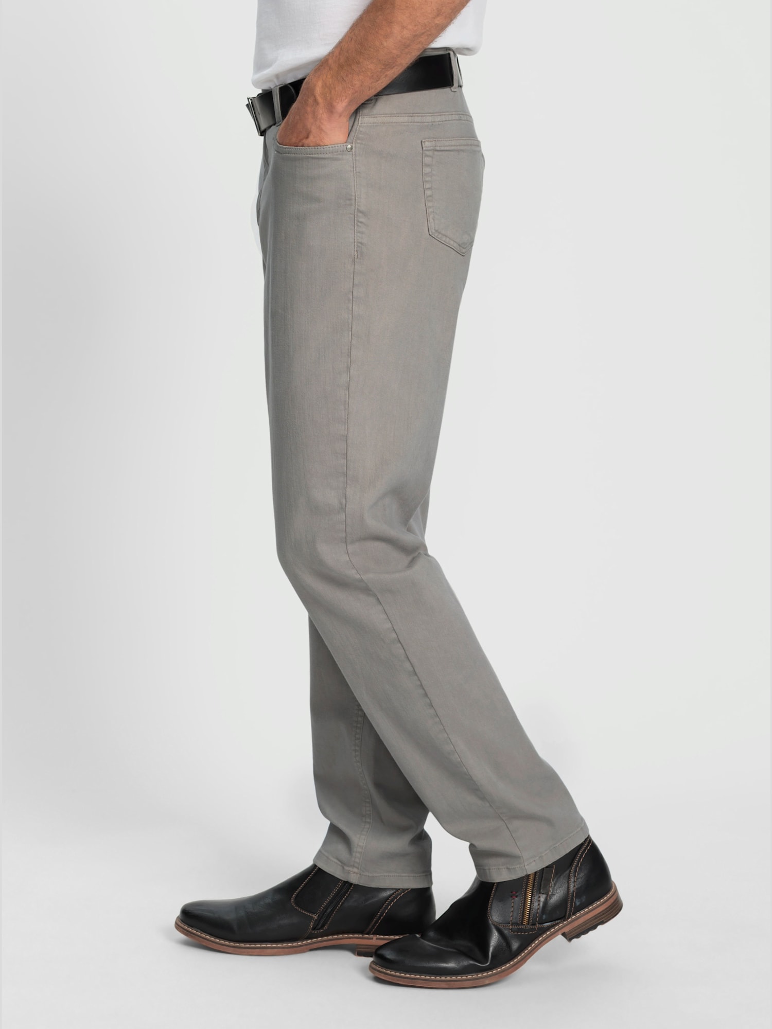 Pantalon 5 poches coupe 5 poches, couleur gris, taille 44, marque Marco Donati - Witt