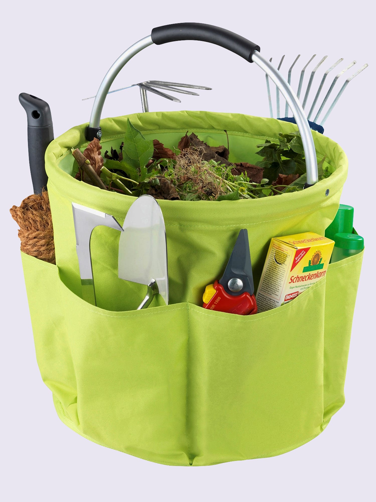Support pour accessoires de jardinage chariot de jardin universel, couleur vert, taille H/l/P env. 50x35x35 cm, marque helline home - helline