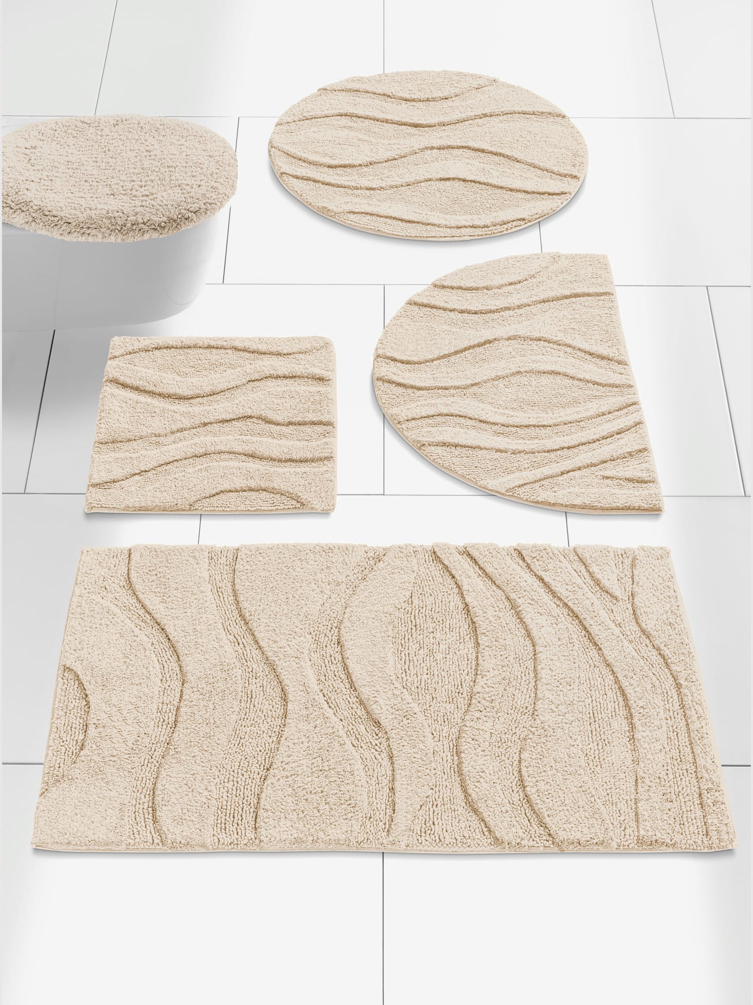 Tapis de bain pur coton, couleur marron, taille 70x110 cm, marque helline home - helline