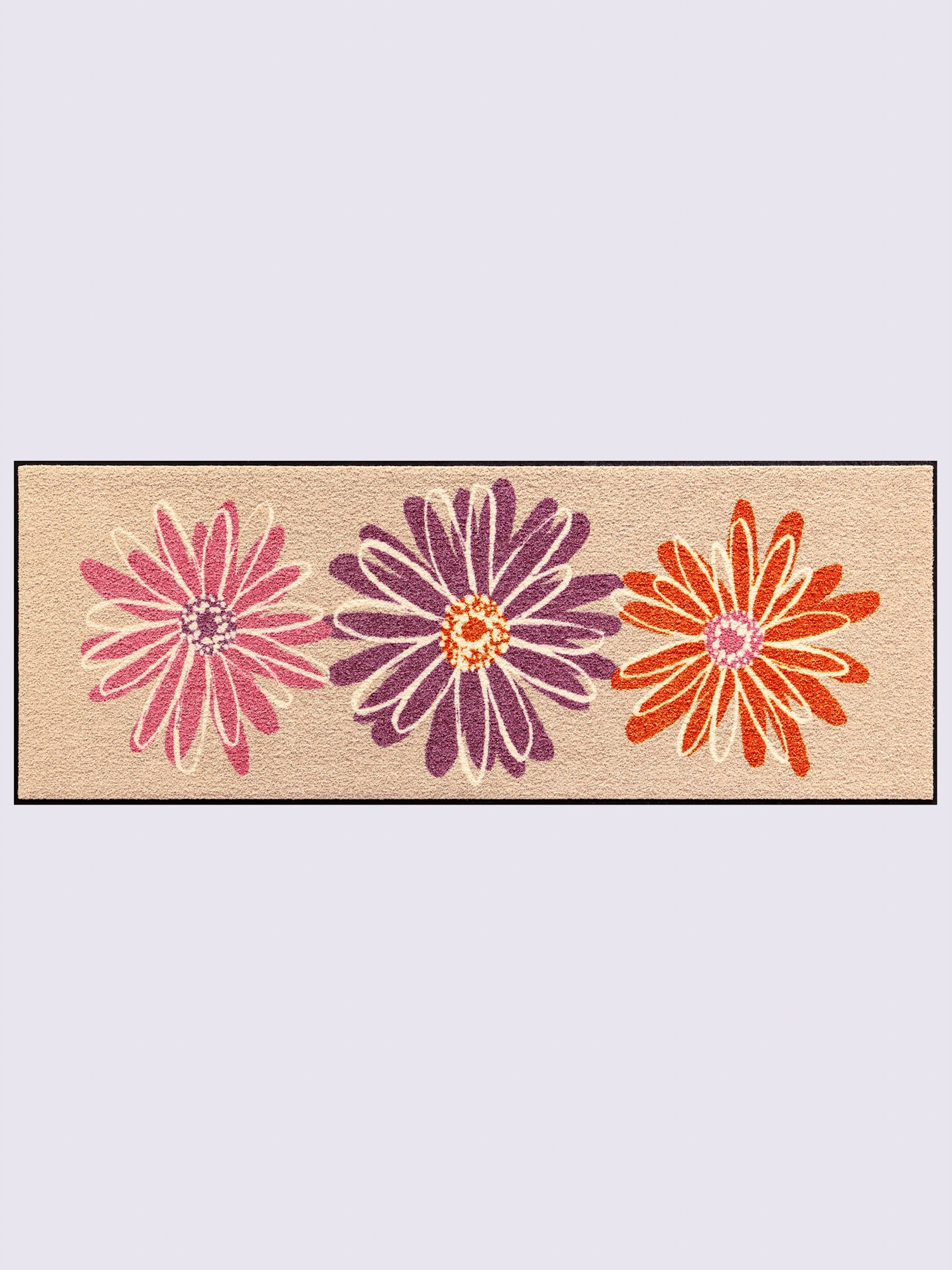 Paillasson pour intérieur et zone extérieure couverte, couleur : marron moyen uni, taille 50x70 cm, marque helline home, 100% polyamide - helline