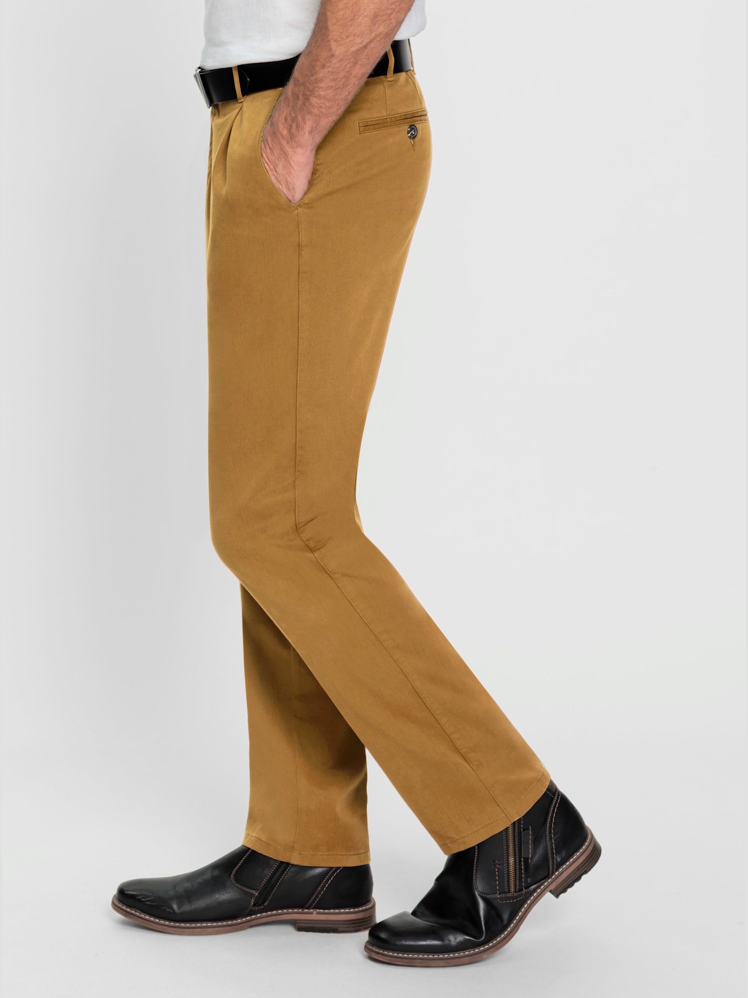 Pantalon qualité extensible supérieure, couleur jaune, taille 52 - Witt