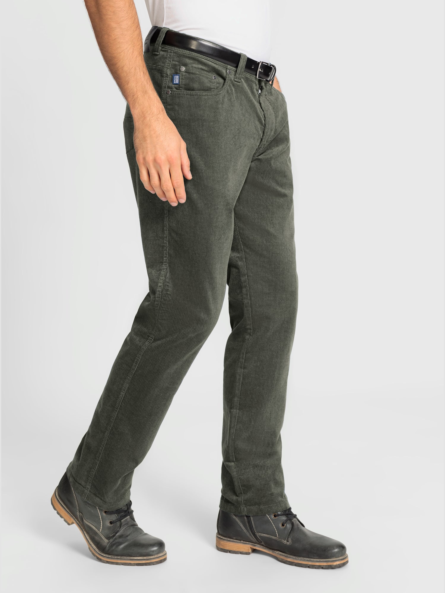 Pantalon imitation velours, couleur vert, taille 52, marque Brühl - Witt