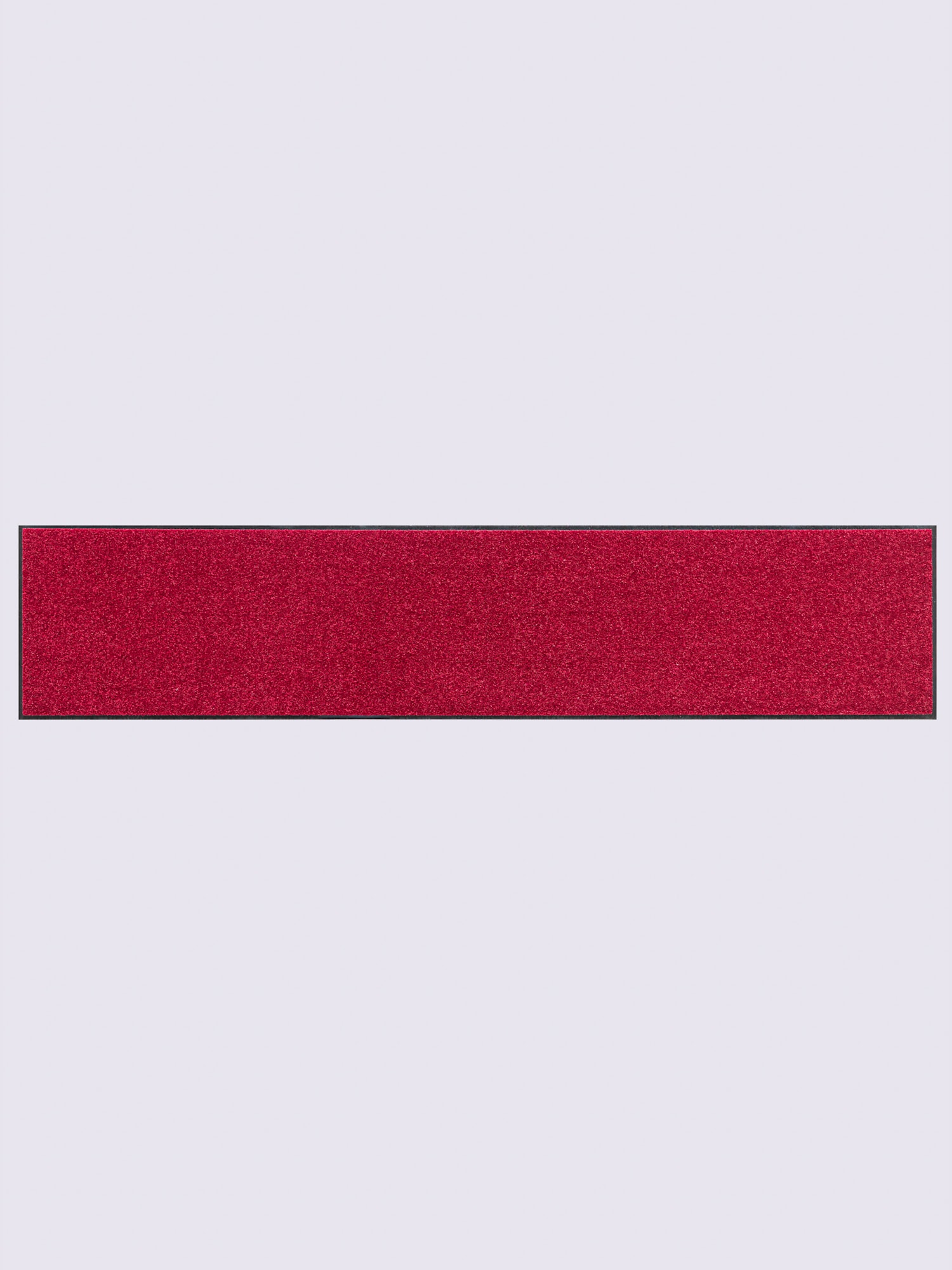 Paillasson pour intérieur et zone extérieure couverte, couleur : rouge foncé uni, taille 40x190 cm, marque helline home, 100% polyamide - helline