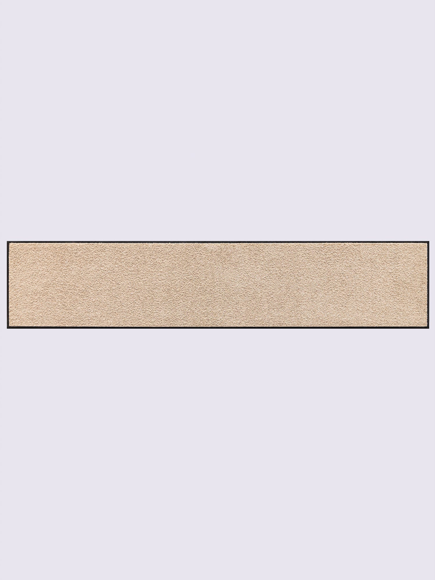 Paillasson pour intérieur et zone extérieure couverte, couleur : marron clair uni, taille 40x190 cm, marque helline home, 100% polyamide - helline