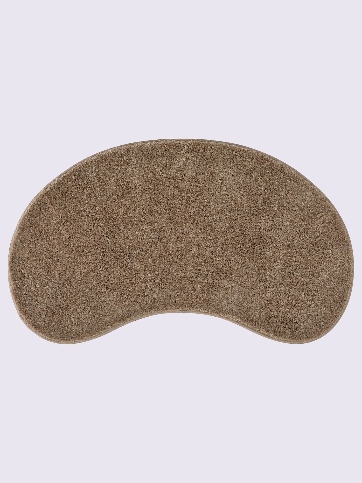 Tapis de bain acrylique facile d'entretien, couleur : marron moyen uni, taille 45x100 cm, marque helline home, 100% acrylique - helline