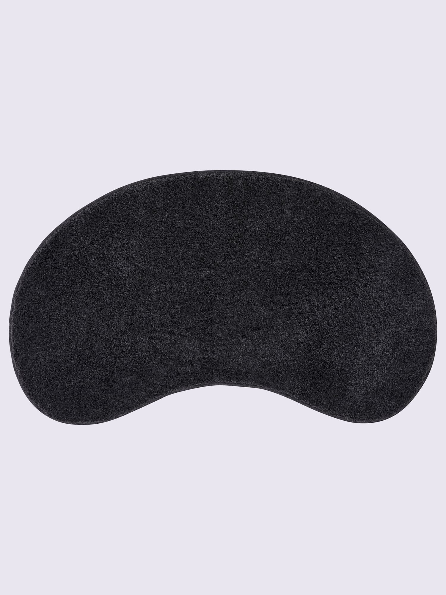 Tapis de bain acrylique facile d'entretien, couleur : gris foncé uni, taille 60x120 cm, marque helline home, 100% acrylique - helline