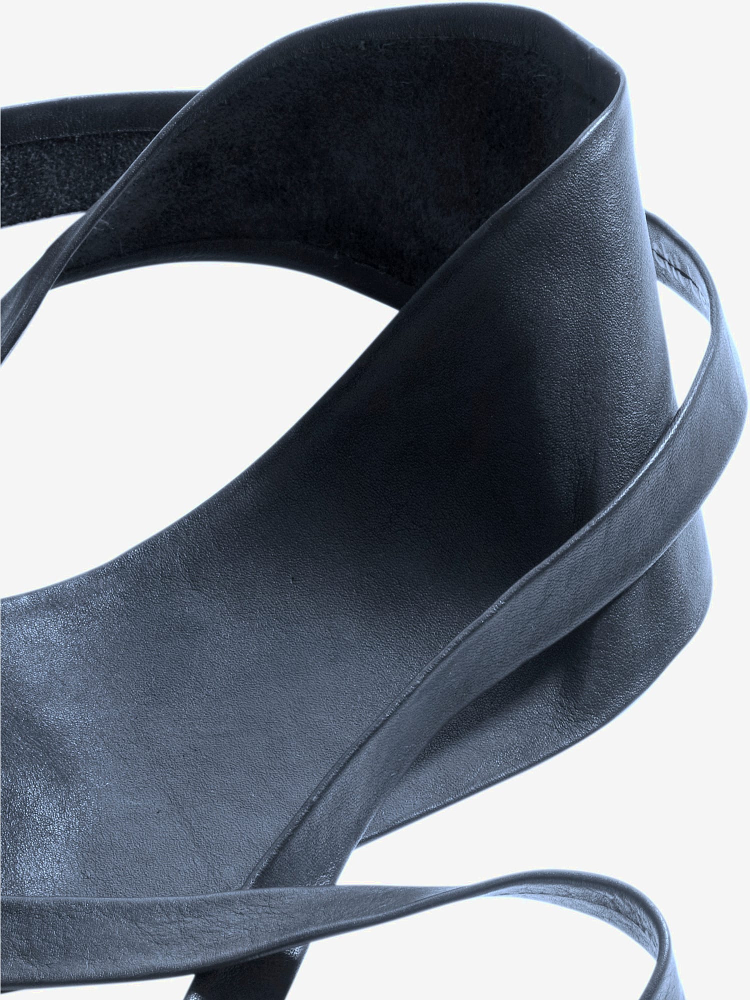 Ceinture, couleur : bleu foncé uni, taille 42/44, 100% cuir de mouton - helline