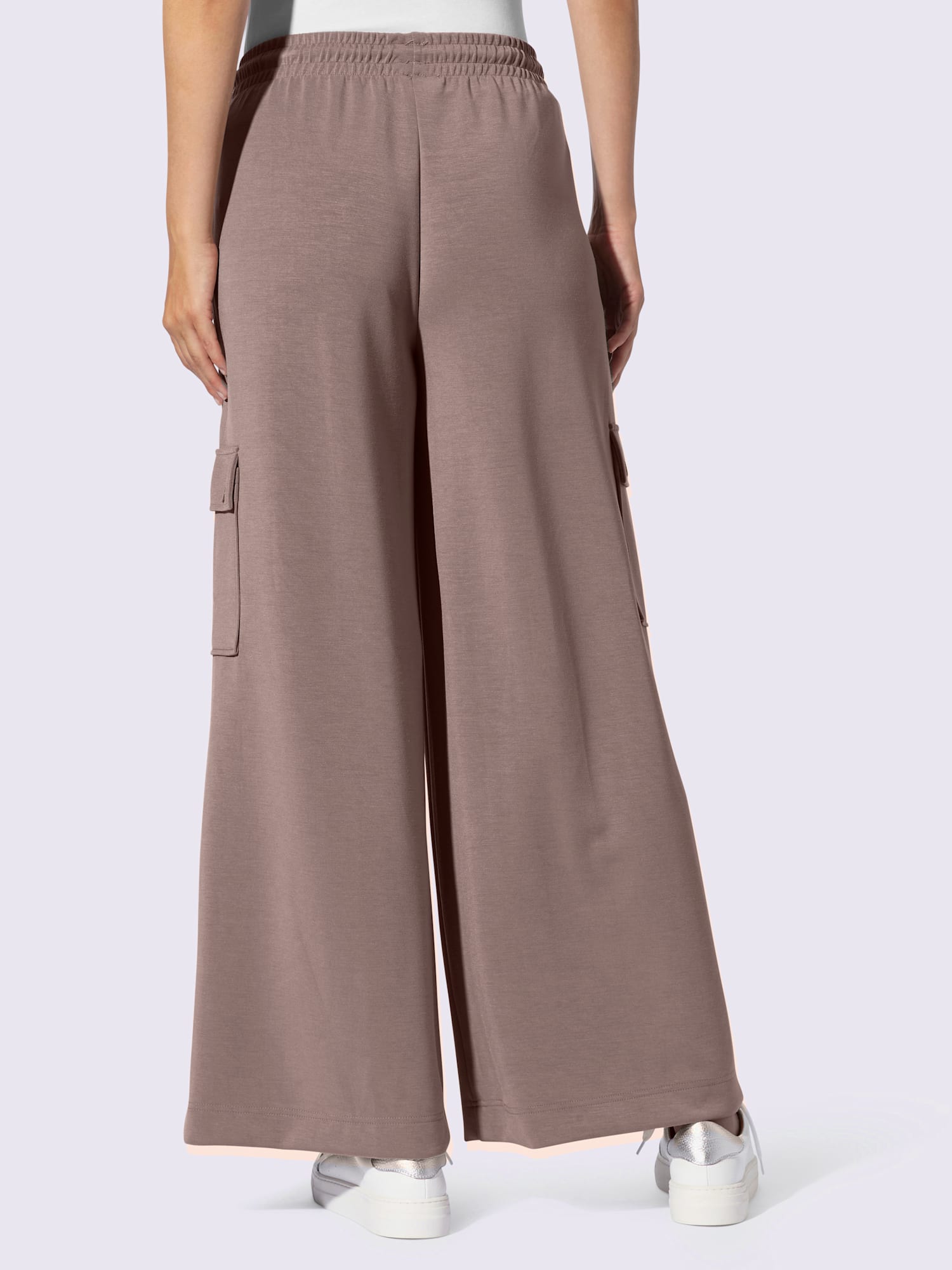 Pantalon en jersey poches cargo plaquées, couleur marron, taille 44 - Witt
