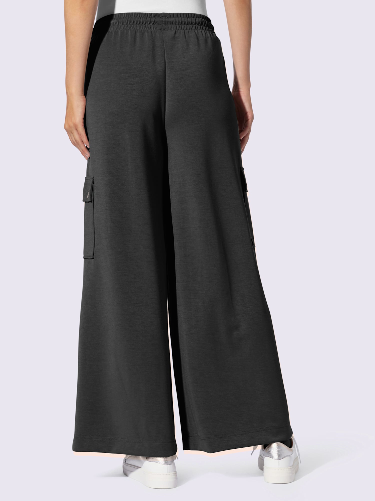 Pantalon en jersey poches cargo plaquées, couleur noir, taille 44 - Witt