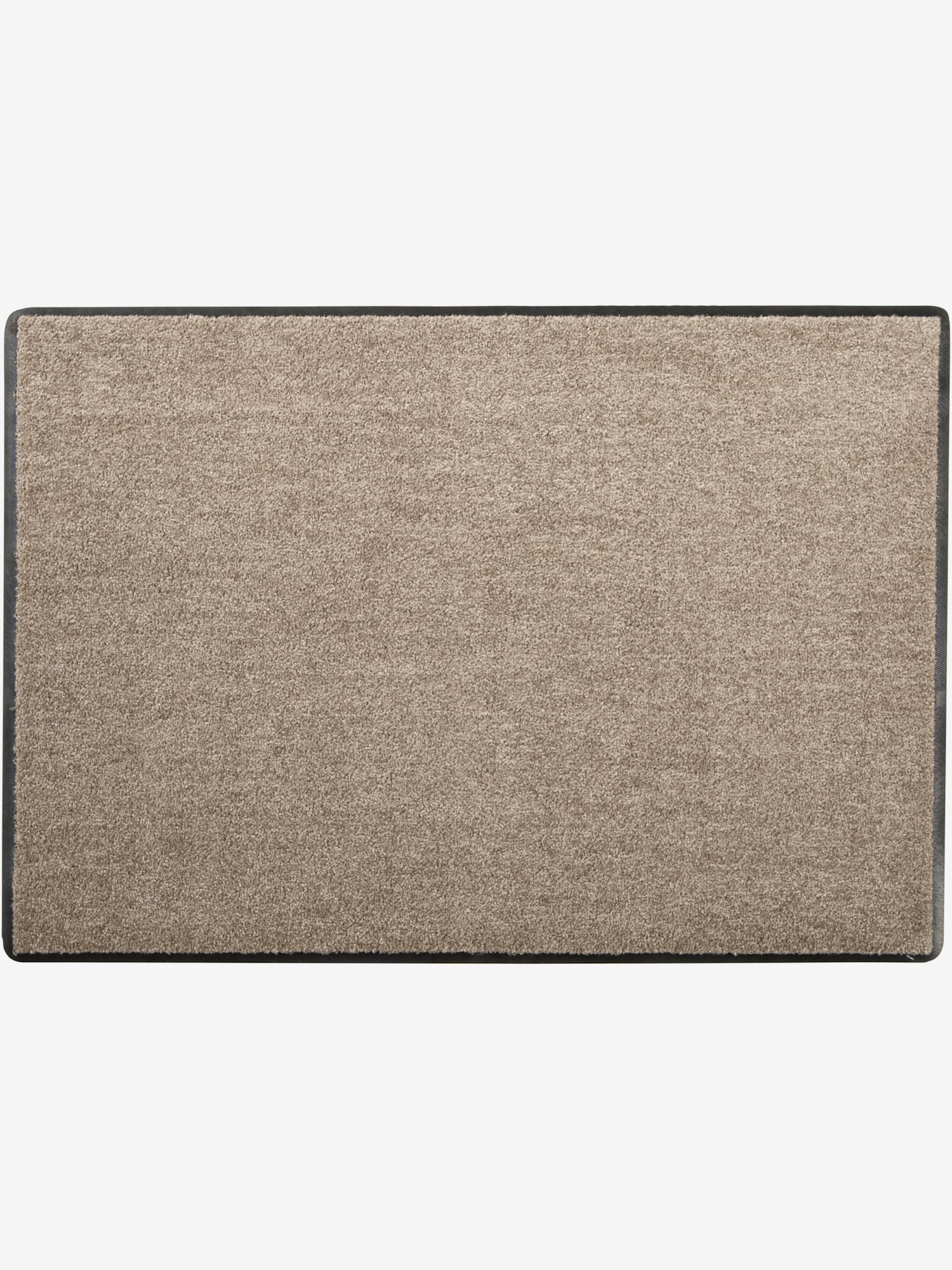 Paillasson rectangulaire, couleur : marron clair uni, taille 60x180 cm, marque helline home, 100% polyamide - helline