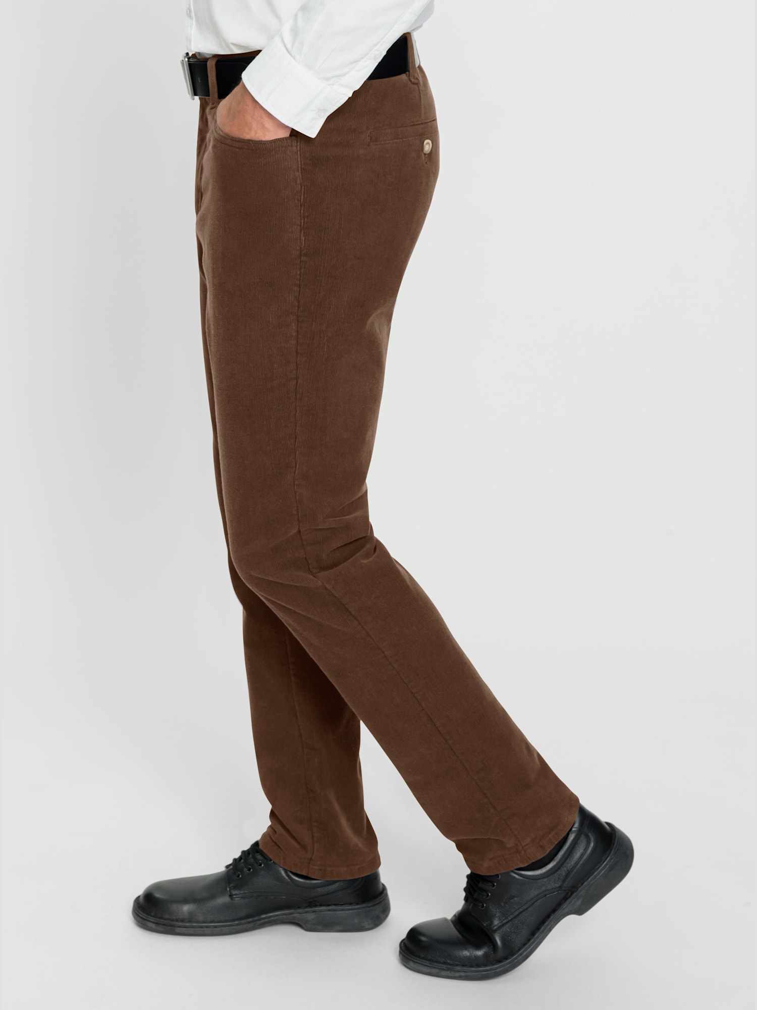 Pantalon thermique doublure thermique en coton, couleur marron, taille 22, marque Marco Donati - Witt