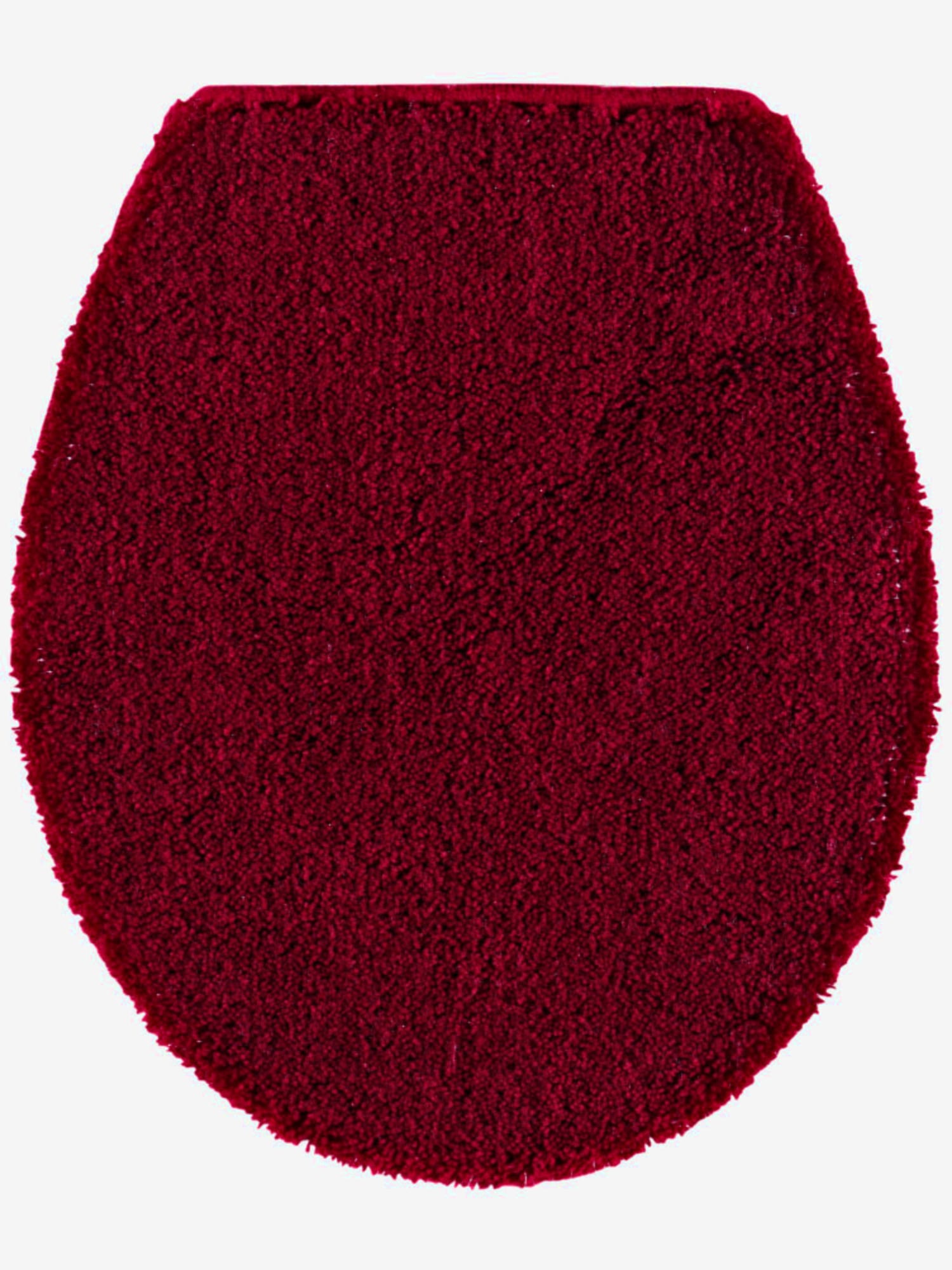 Tapis de bain 100% acrylique, couleur rouge, taille 70x125 cm, marque helline home - helline