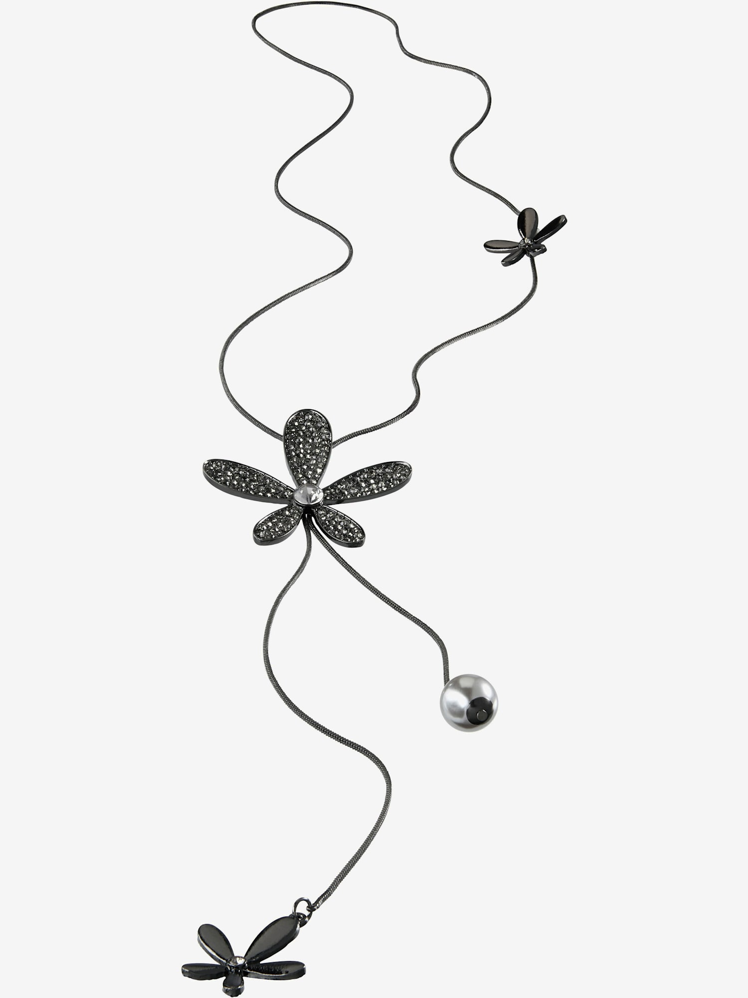 Collier finition fantaisie, couleur noir, taille 0 - helline