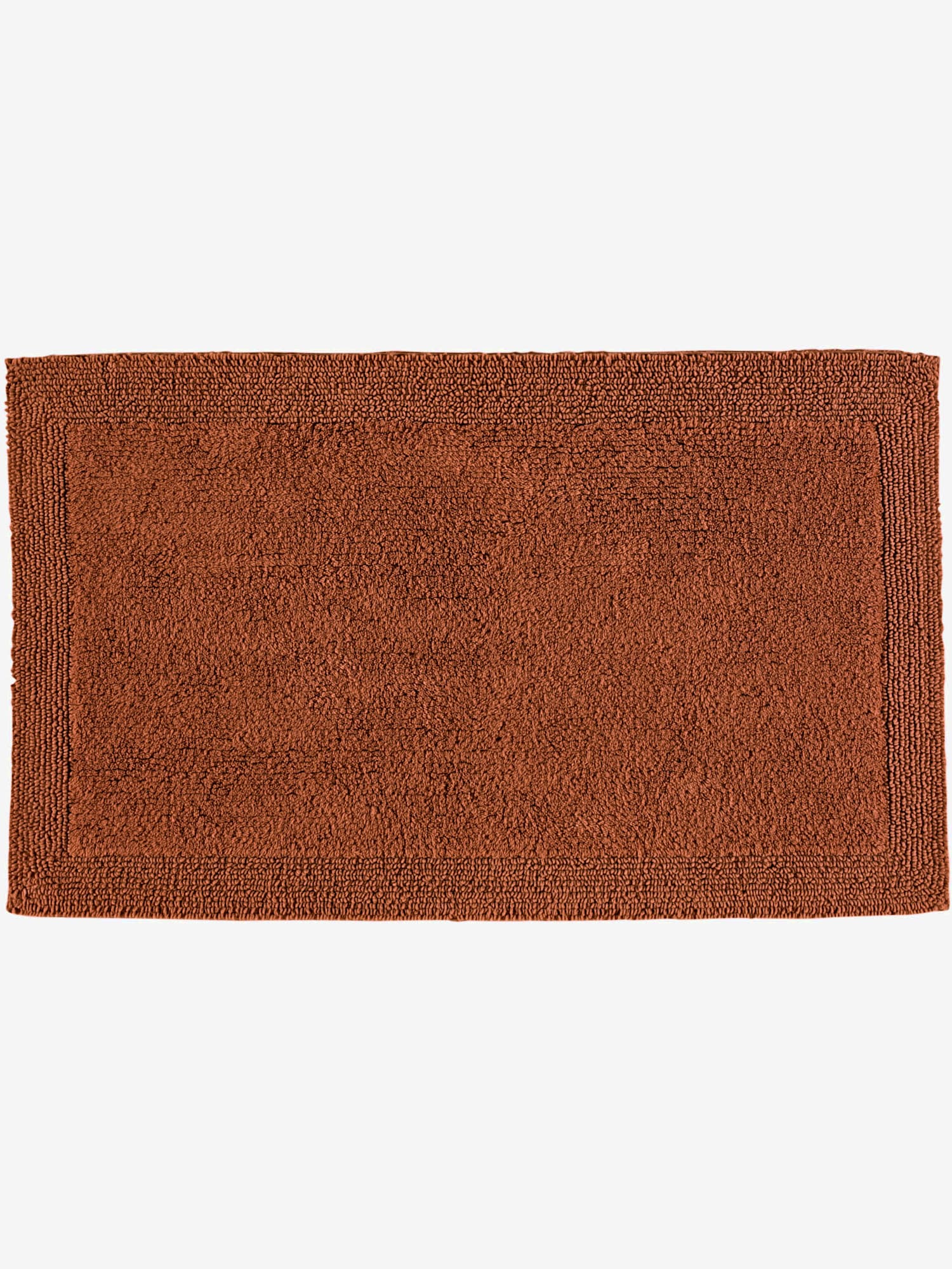 Tapis de bain 100% coton, couleur marron, taille 80x150 cm, marque helline home - helline