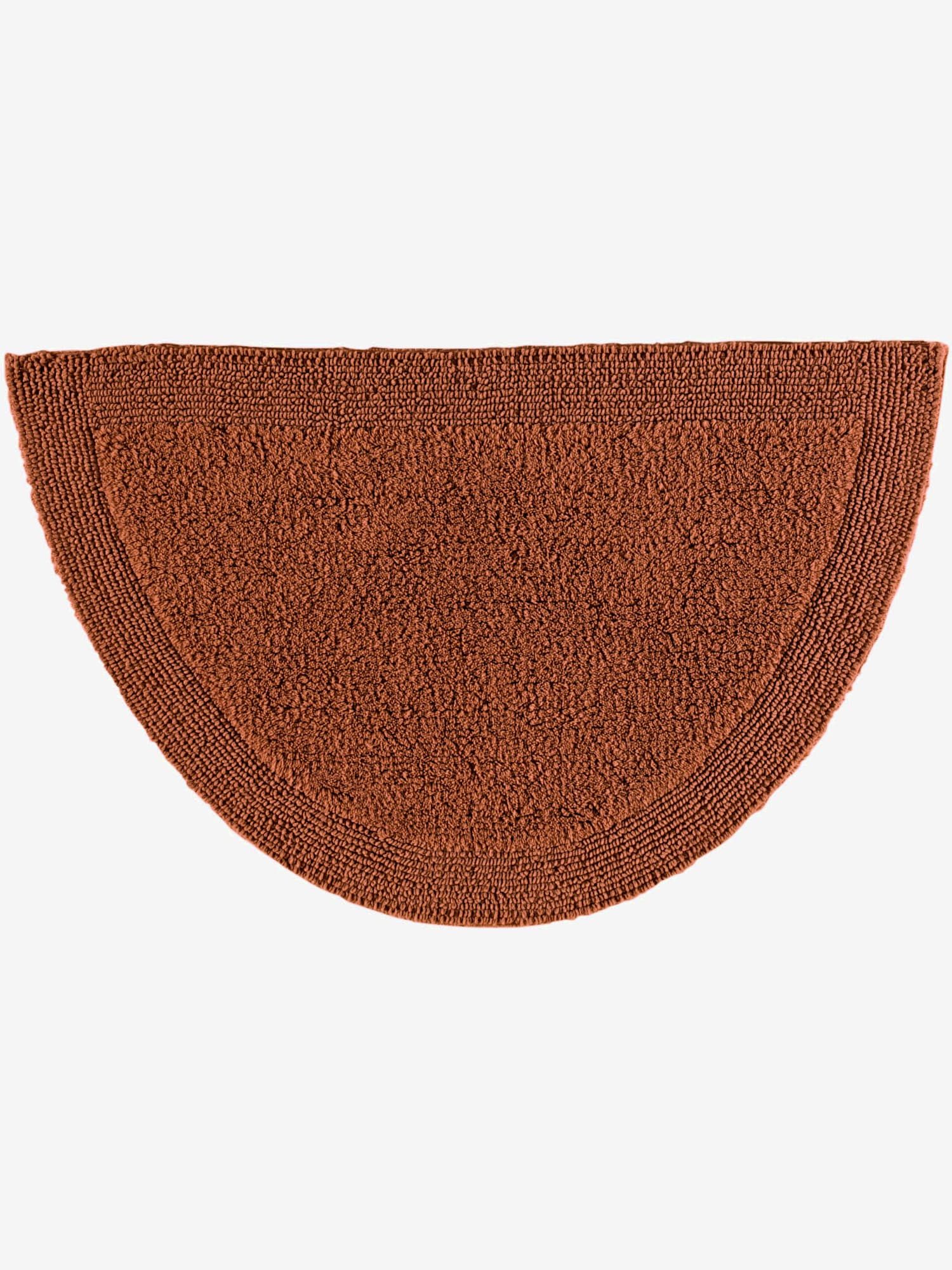Tapis de bain pur coton, marron foncé uni, taille 50x80 cm, helline home - helline