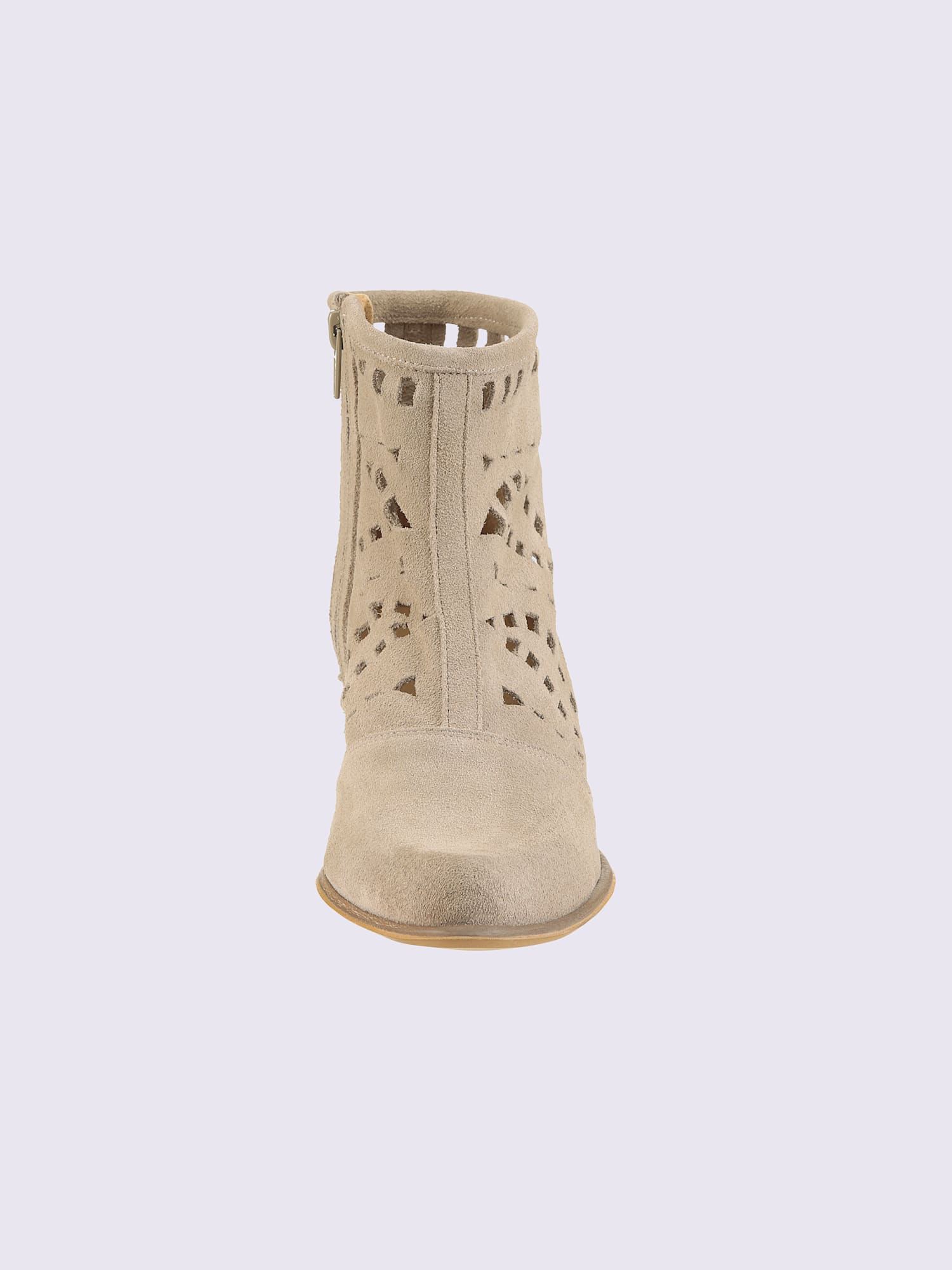 Bottines de fabrication espagnole, marron moyen uni, taille 37 - helline