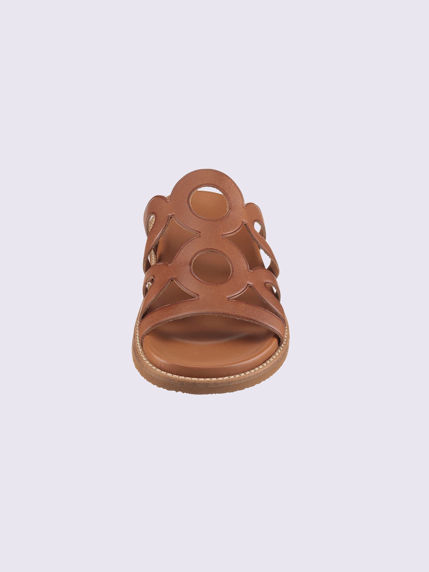 Mules de fabrication espagnole, marron moyen uni, taille 42 - helline