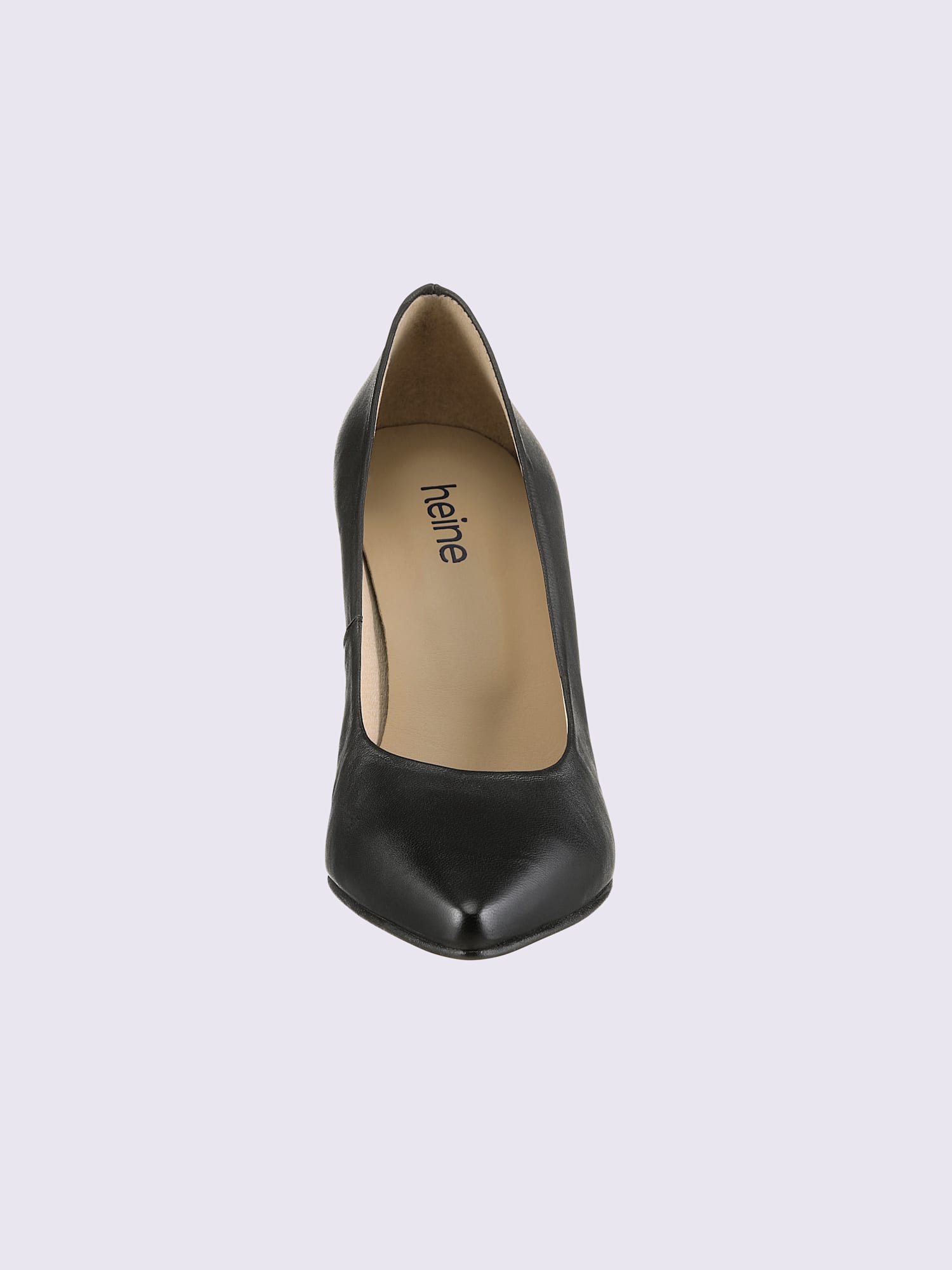 Escarpins de fabrication espagnole, couleur : noir uni, taille 35, 100% cuir d'agneau - helline