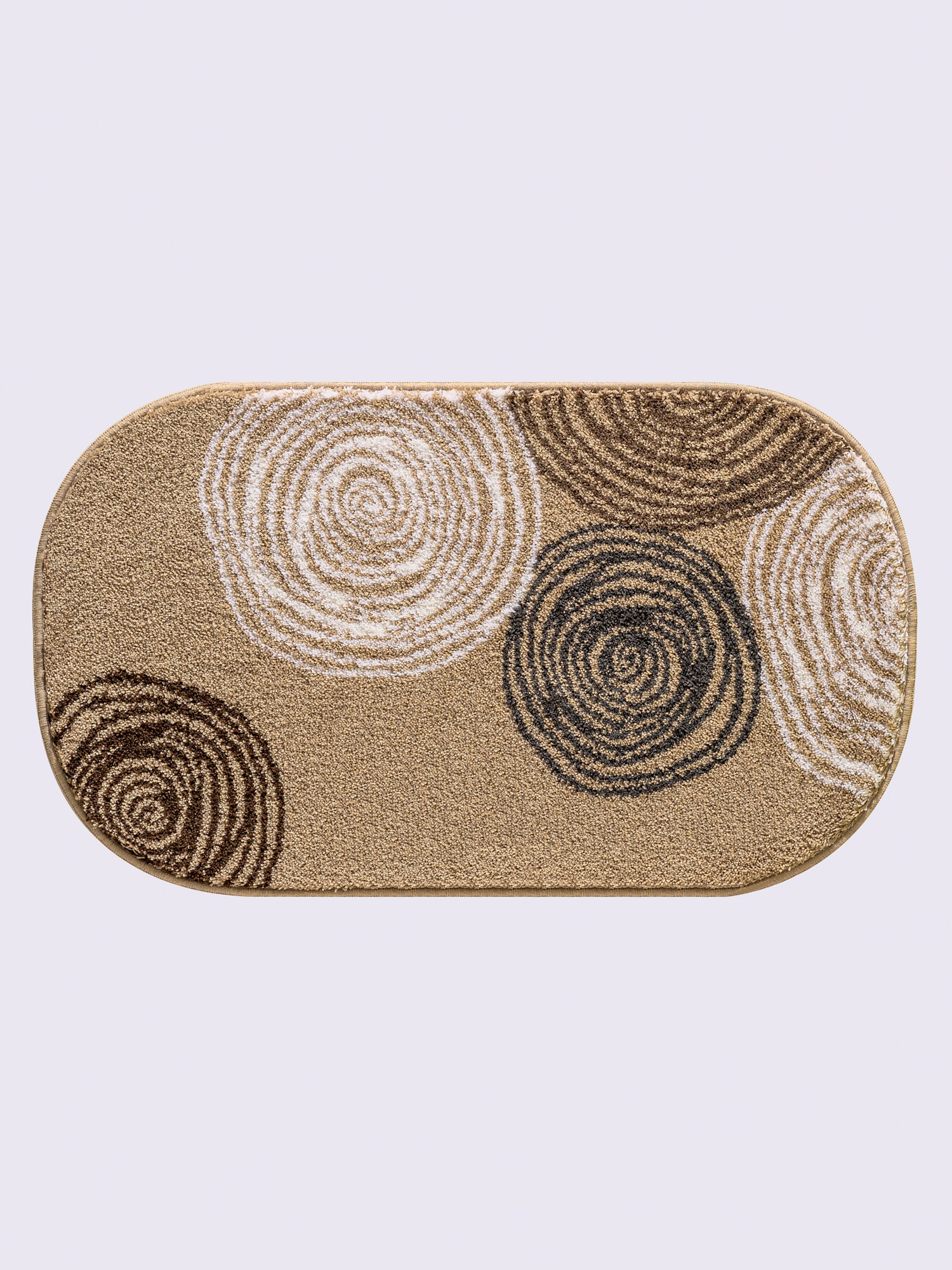 Tapis de bain acrylique facile d'entretien, couleur : marron moyen uni, taille 45x50 cm, marque helline home, 100% acrylique - helline