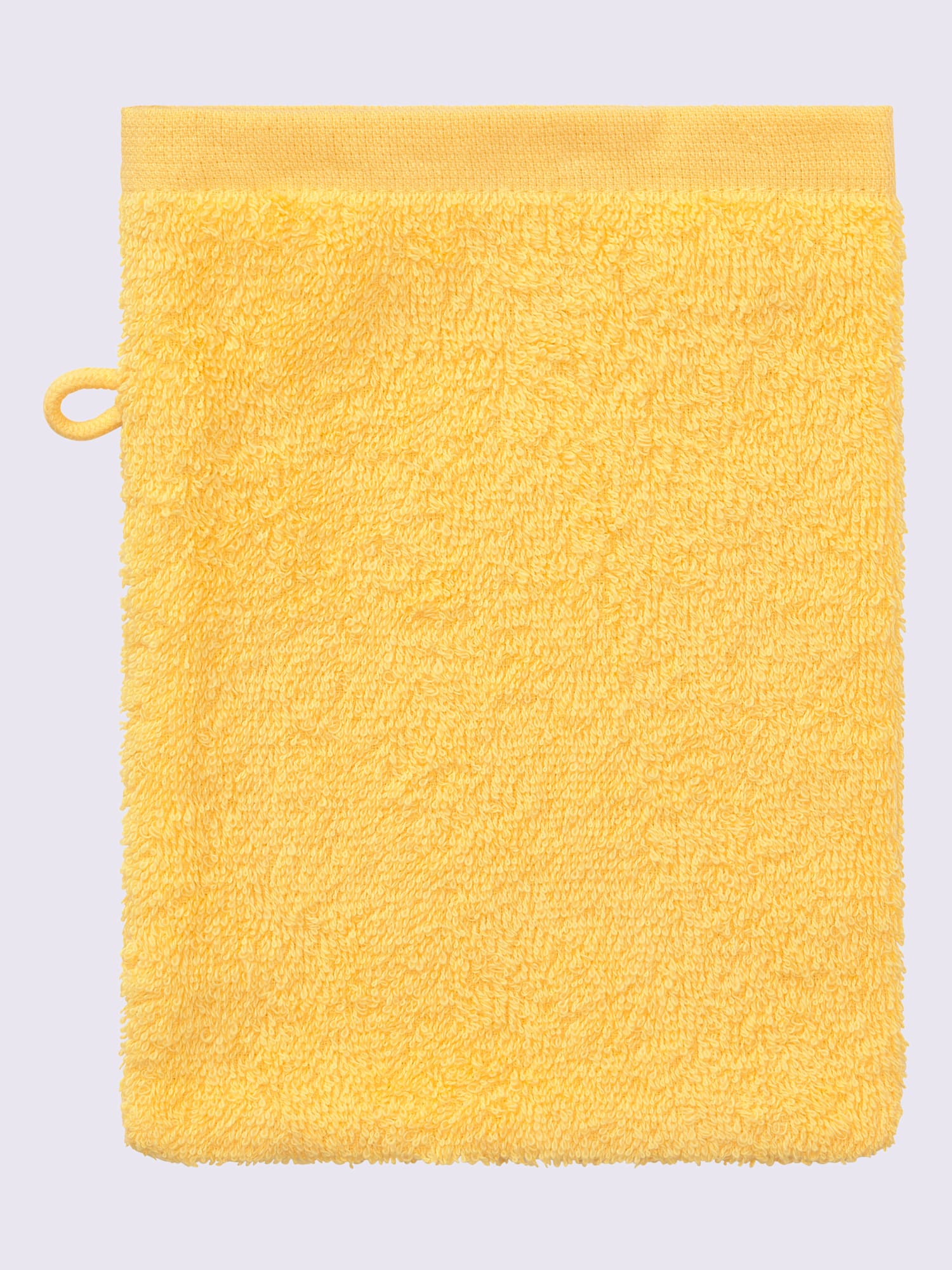 Serviette, 1 serviette de douche, 2 serviettes, 2 gants de toilette, couleur : jaune moyen uni, taille 0, marque wäschepur, 100% coton - helline