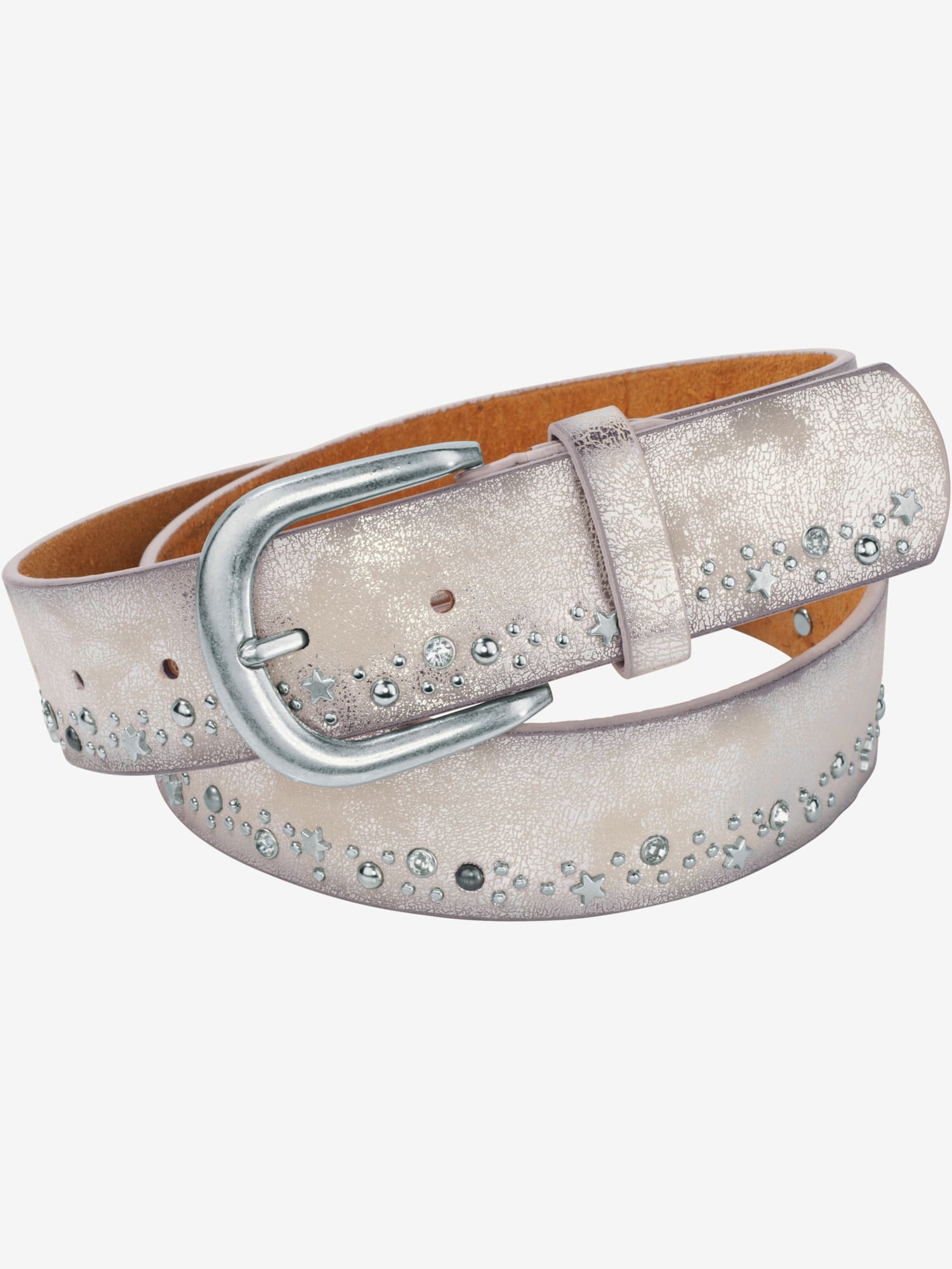 Ceinture coupe sobre, couleur couleur argent, taille 75 - helline