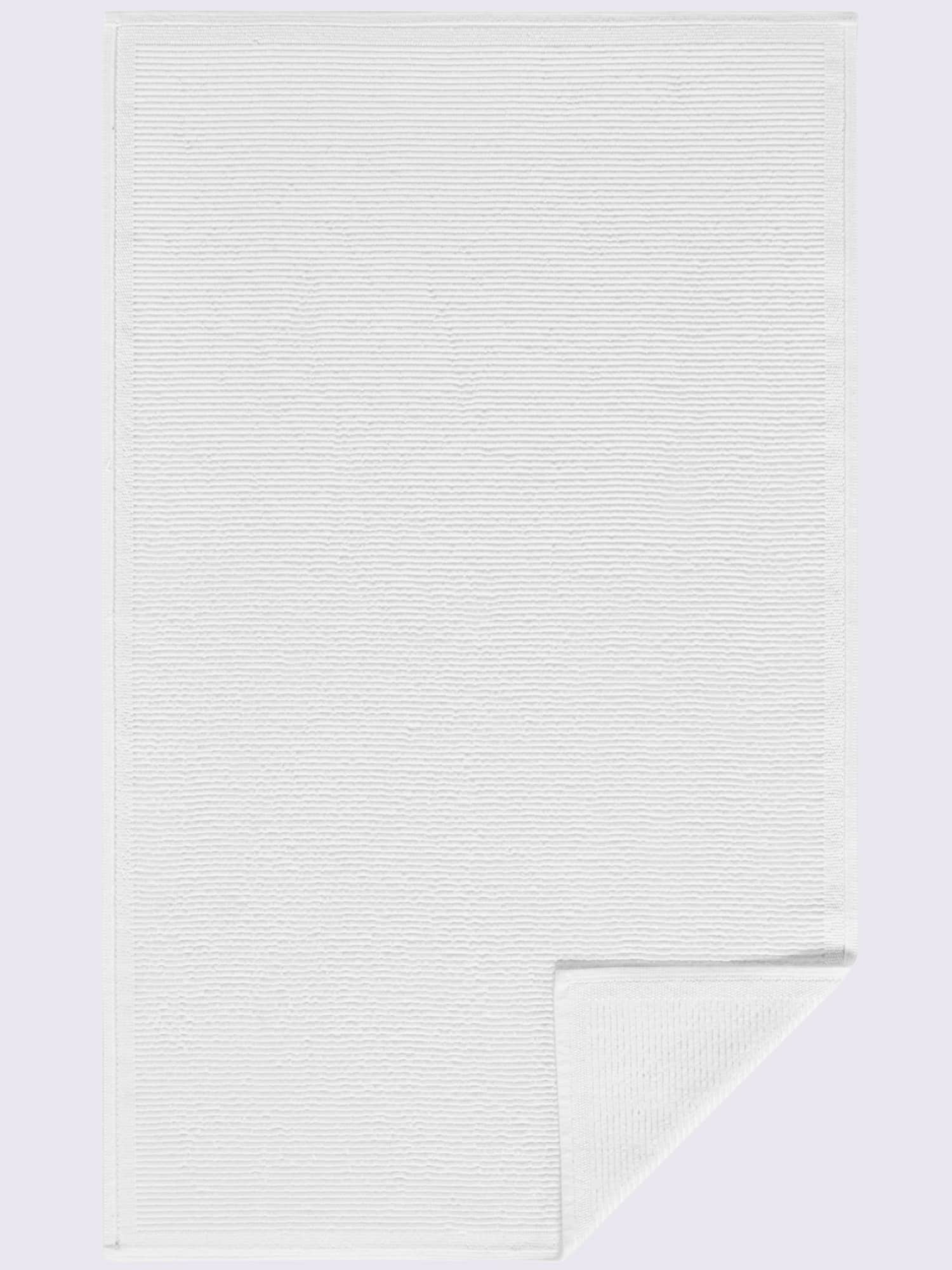 Tapis de bain pur coton, blanc uni, taille 60x100 cm, helline home - helline