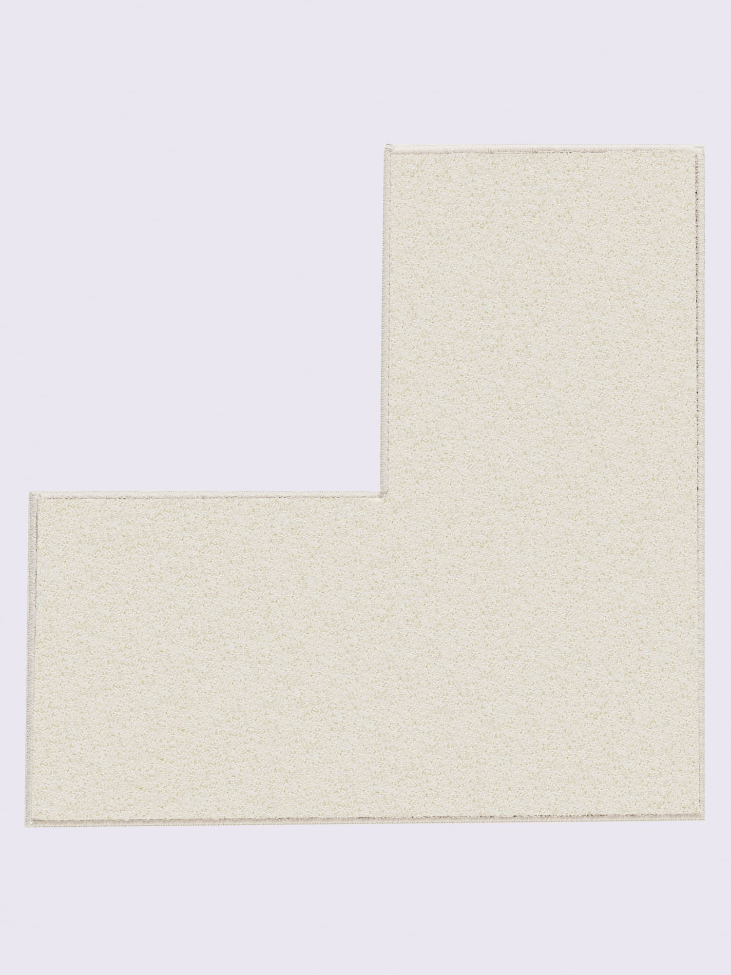 Tapis de bain acrylique facile d'entretien, couleur : couleur ivoire clair uni, taille 70x70 cm, marque helline home, 100% acrylique - helline