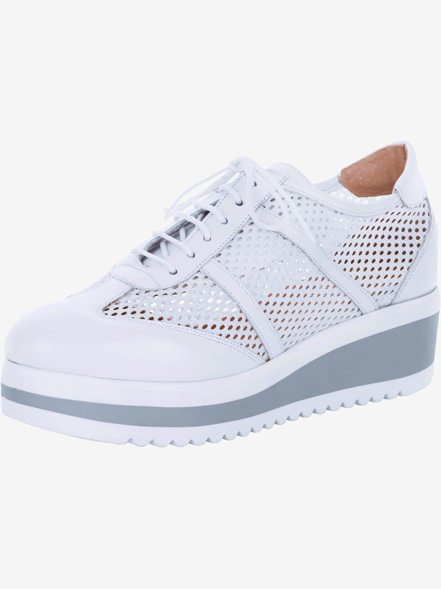 Chaussures à lacets de fabrication espagnole, couleur blanc, taille 36 - helline