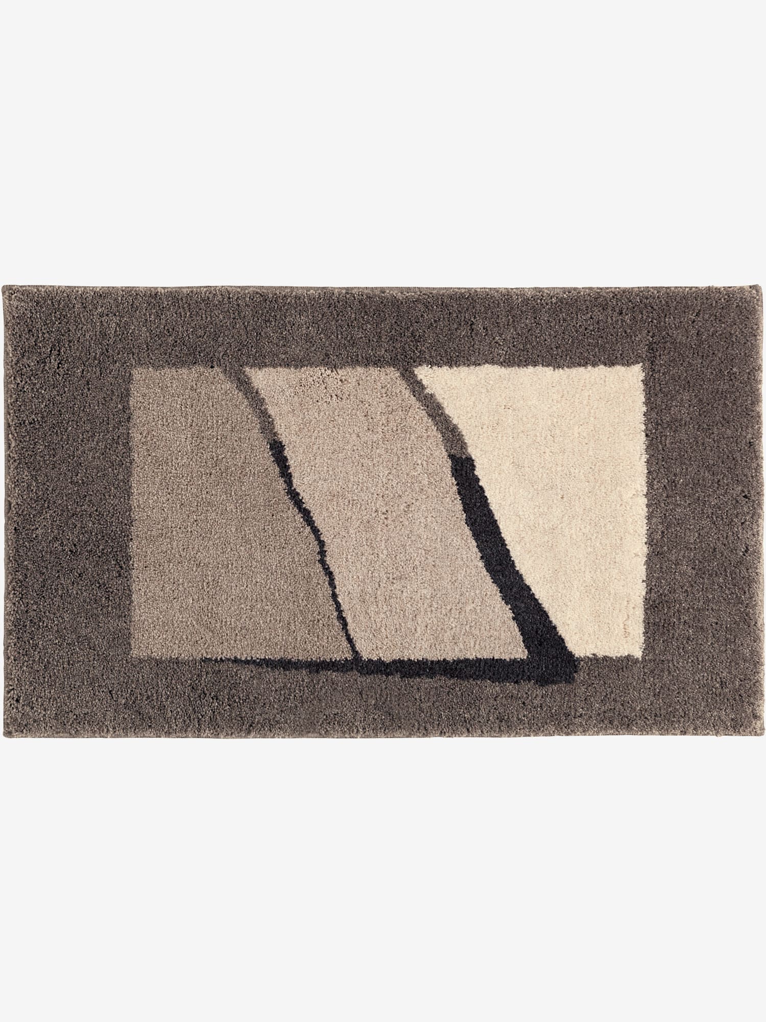 Tapis de bain acrylique, couleur marron, taille 45x50 cm, marque helline home - helline