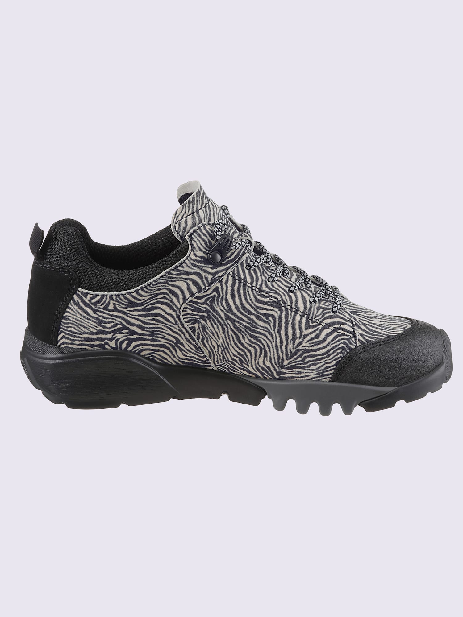 Chaussures à lacets largeur h*, noir à motifs, taille 5,5, Waldläufer - helline
