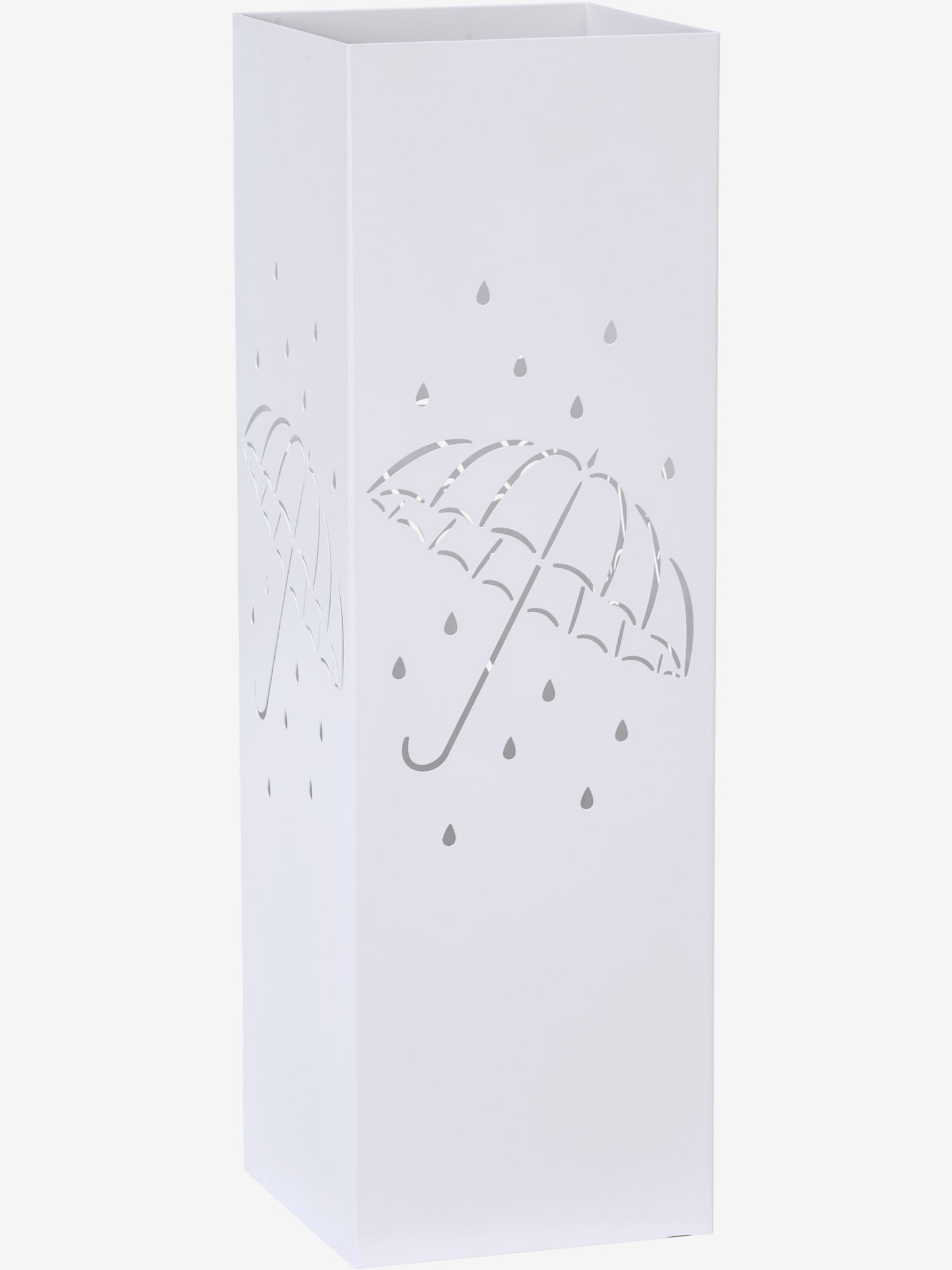 Porte-parapluie indispensable dans une entrée, couleur blanc, taille H/l/P 49x16x16 cm, marque helline home - helline