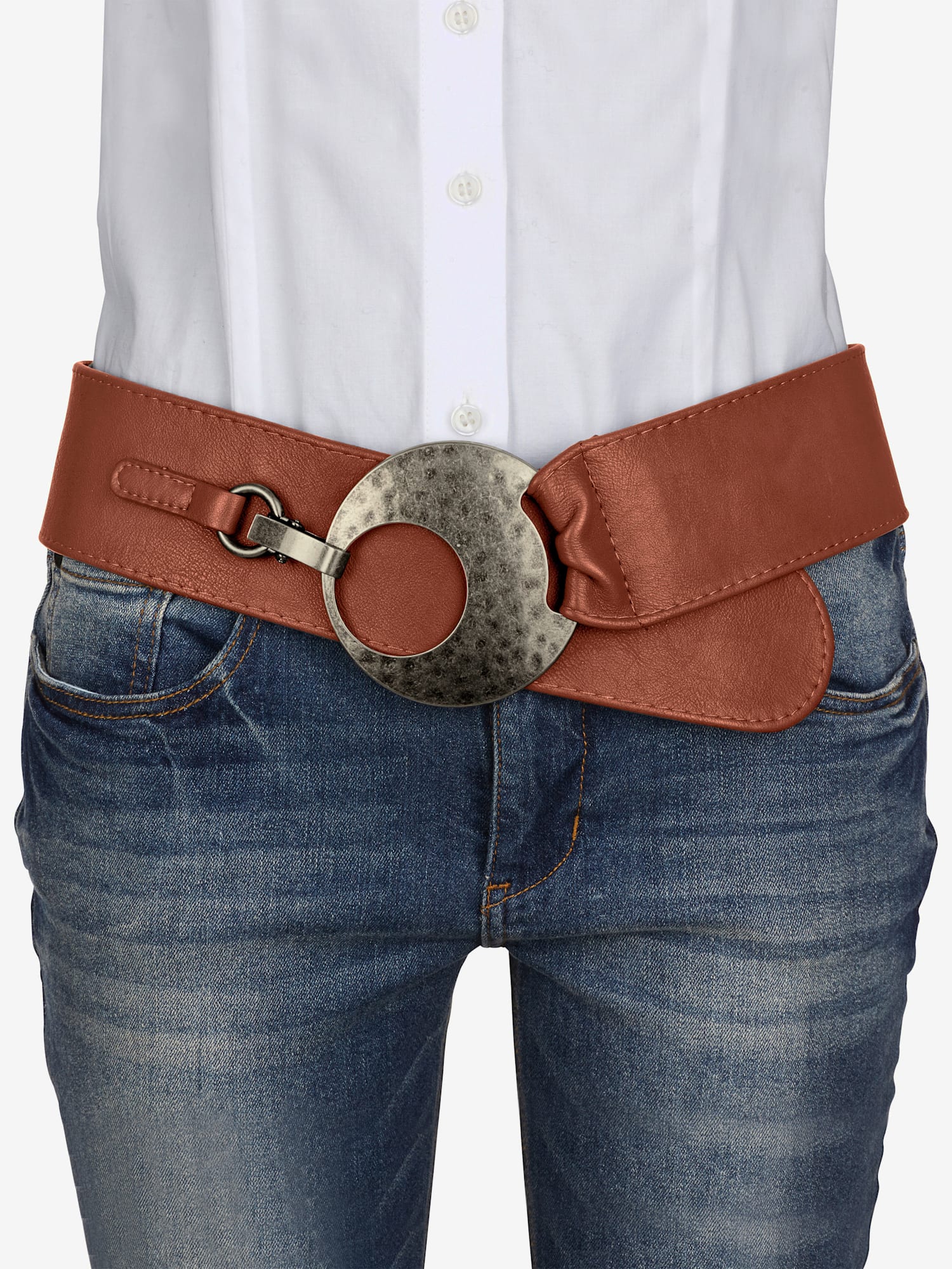 Ceinture splendide, couleur marron, taille 115 - helline