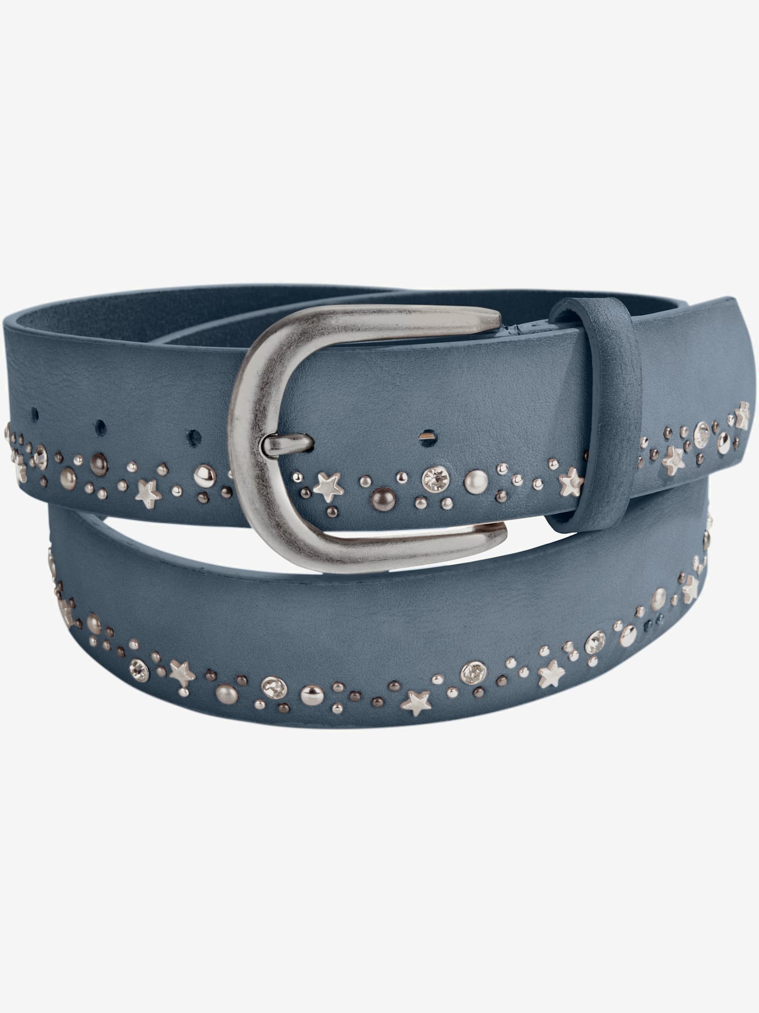 Ceinture coupe sobre, couleur bleu, taille 95 - helline